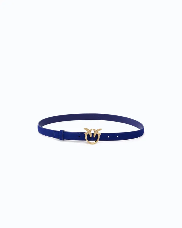 Pinko Love Berry H2 Belt Low pasek zamszowy 2 cm