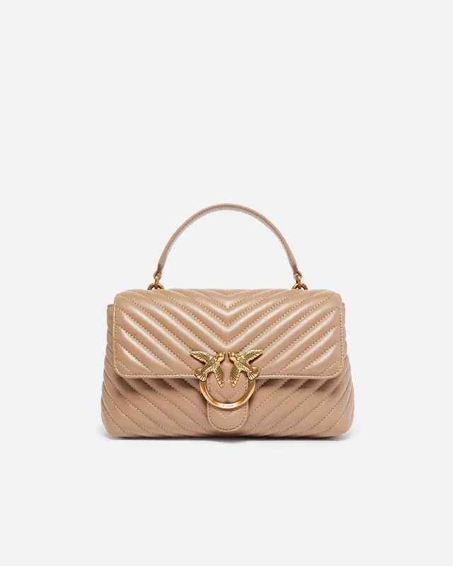 Pinko Lady Love Bag Puff torebka brązowa z nappy