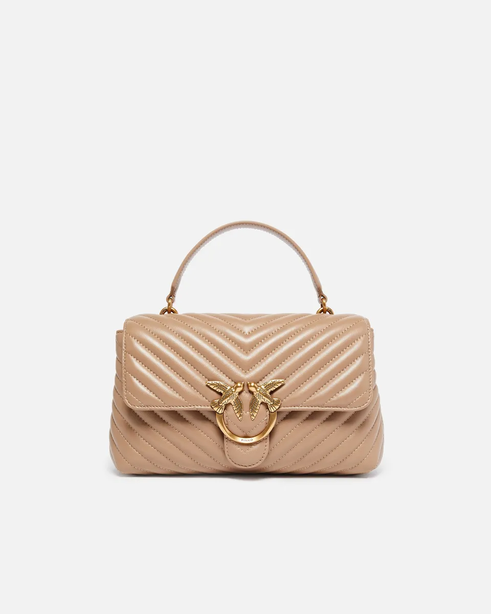 Pinko Lady Love Bag Puff torebka brązowa z nappy