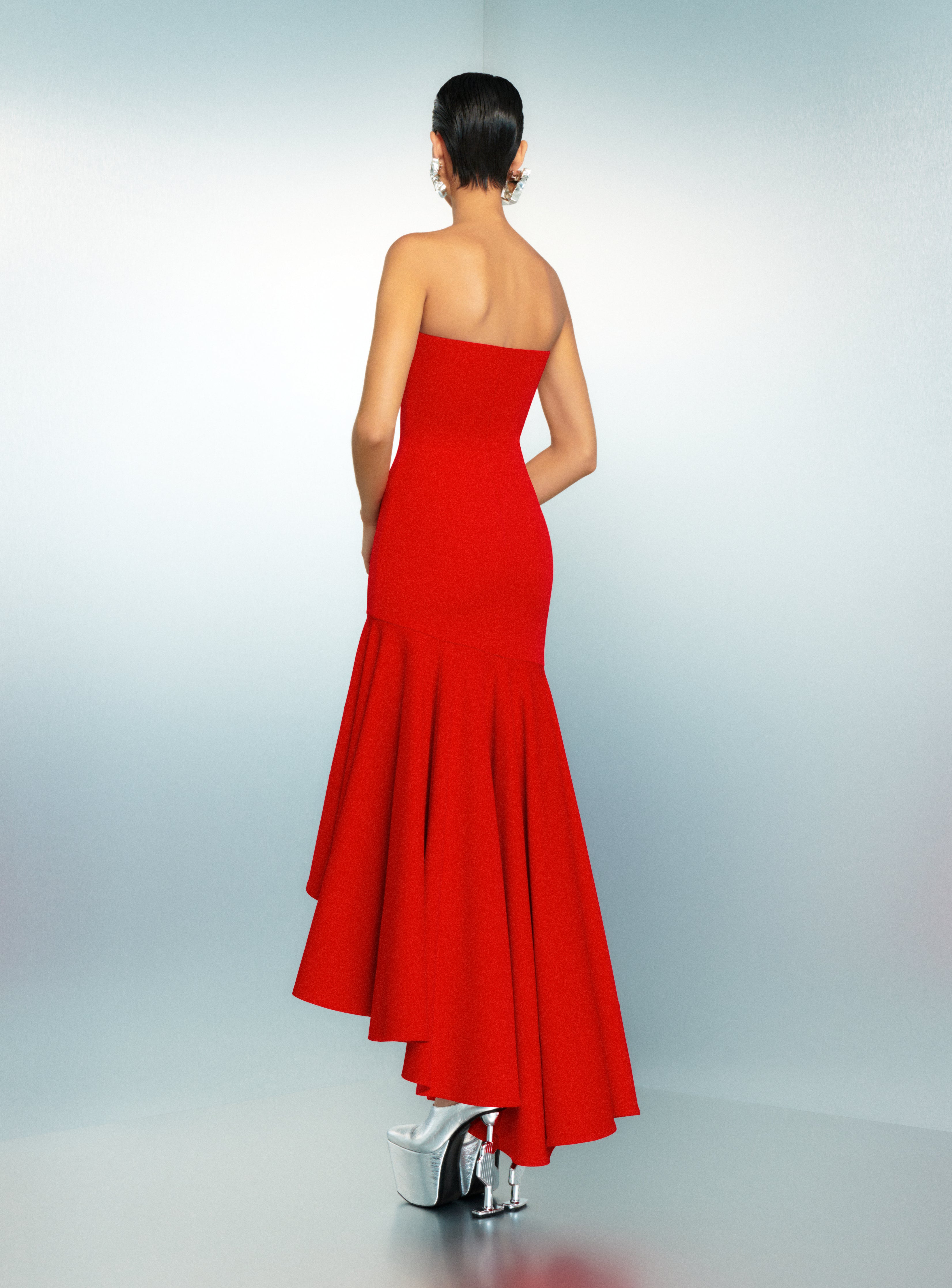 Solace London Hani Maxi Dress sukienka czerwona