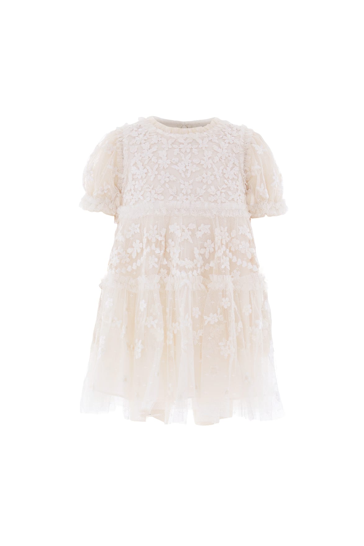 Needle & Thread Garland Ribbon Baby Dress sukienka kremowa