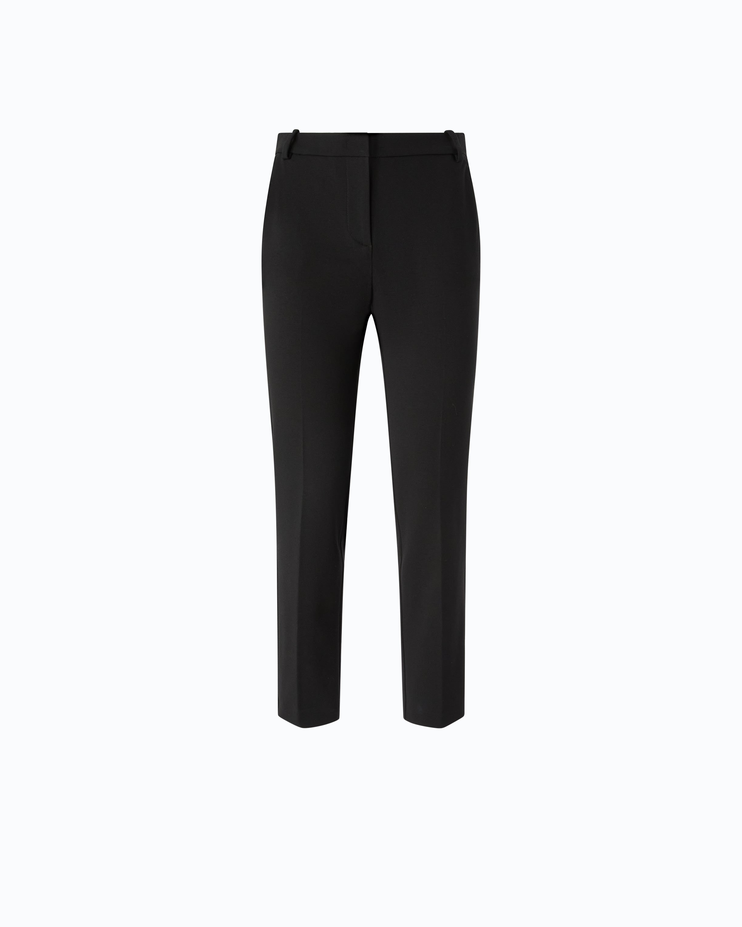 Pinko Bello Trousers spodnie cygaretki czarne wiskoza