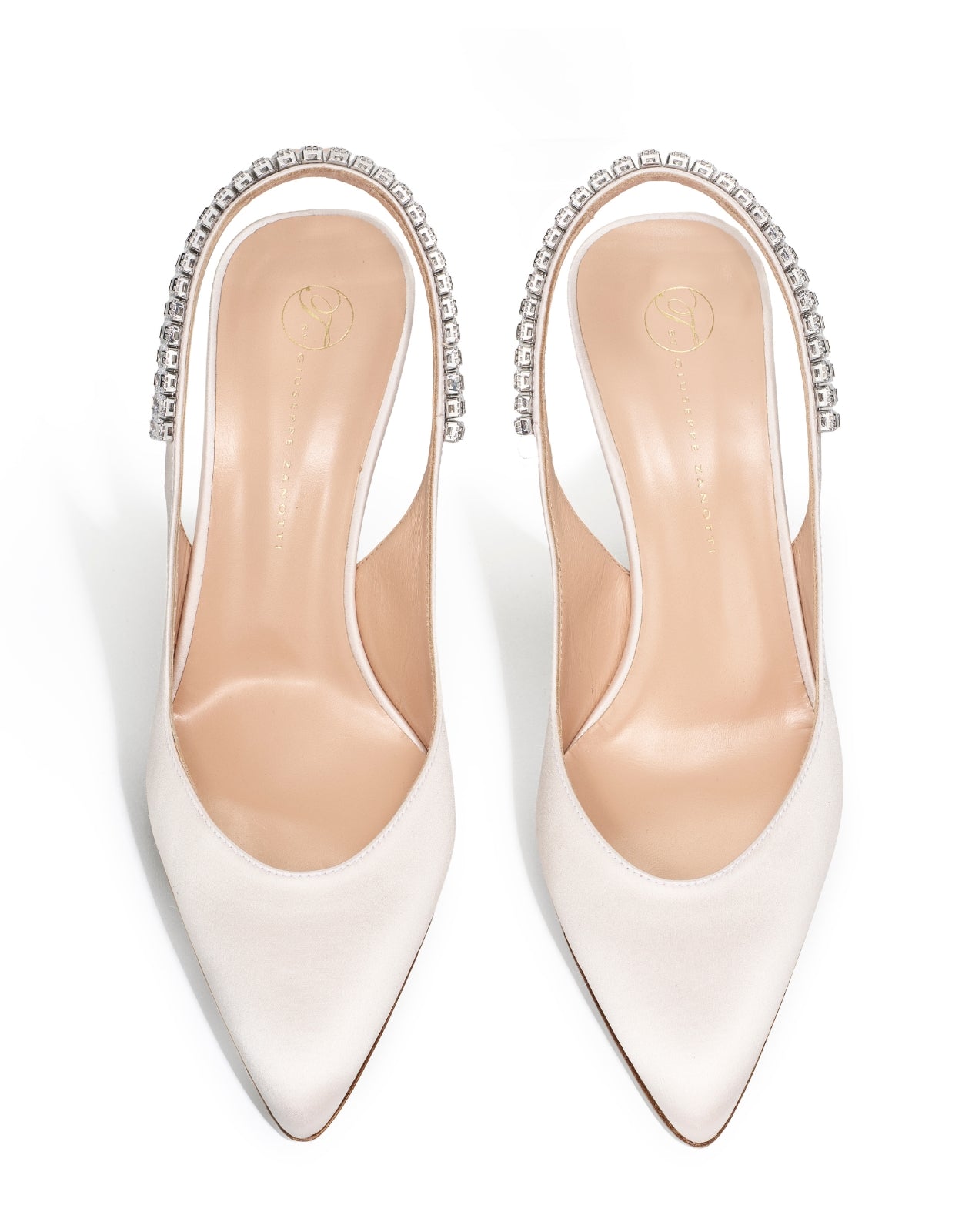 Temperley London Raven czółenka slingback białe