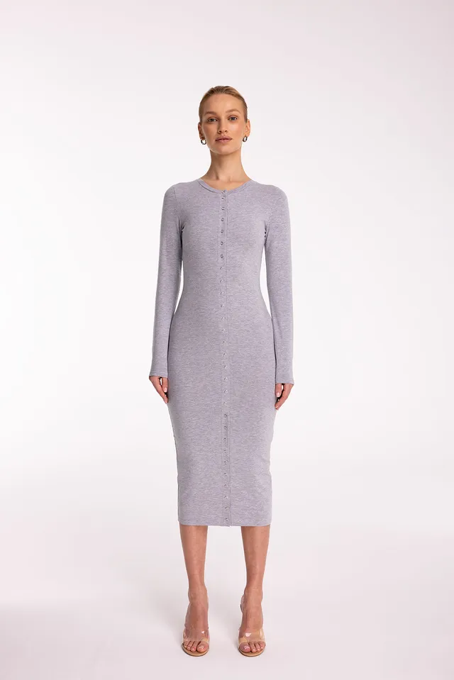 Nudyess Selflove sukienka midi Light Melange napy