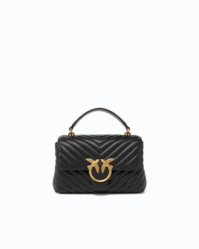 Pinko Lady Love Bag Puff torebka pikowana czarna