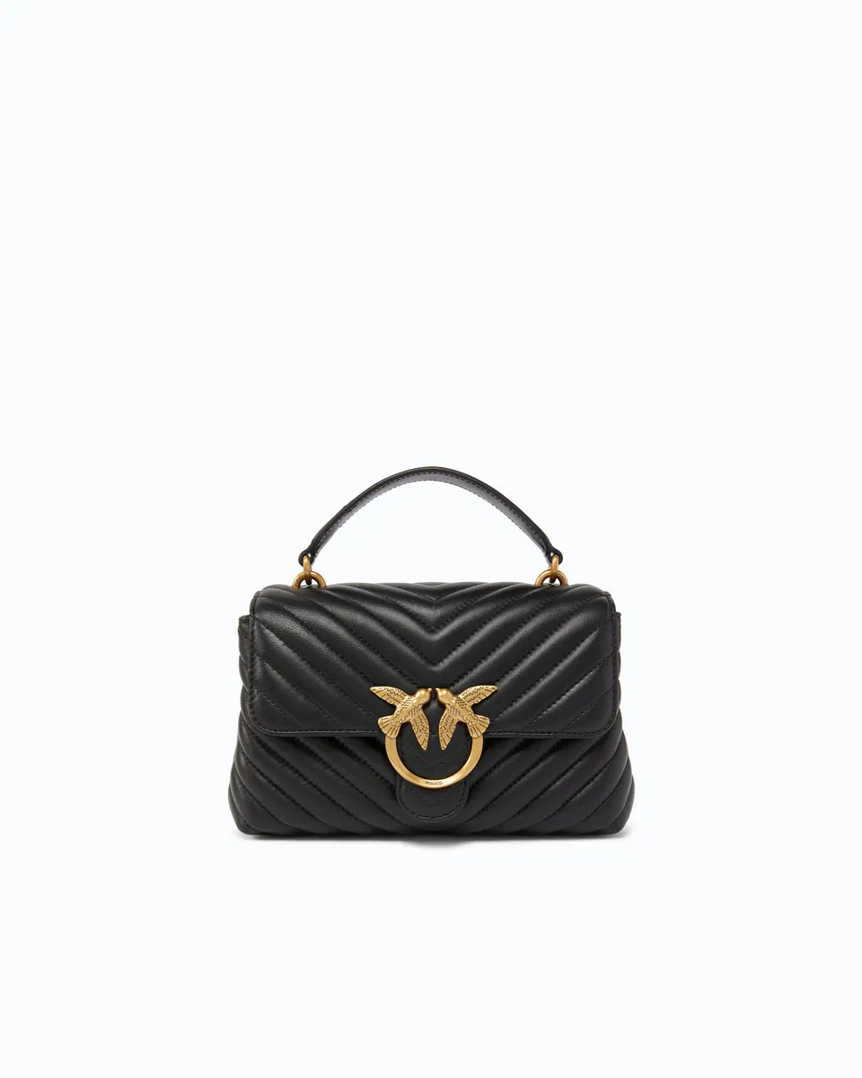 Pinko Lady Love Bag Puff torebka pikowana czarna