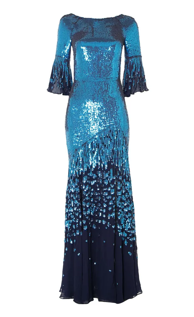 Temperley London Celestial sukienka wieczorowa Midnight