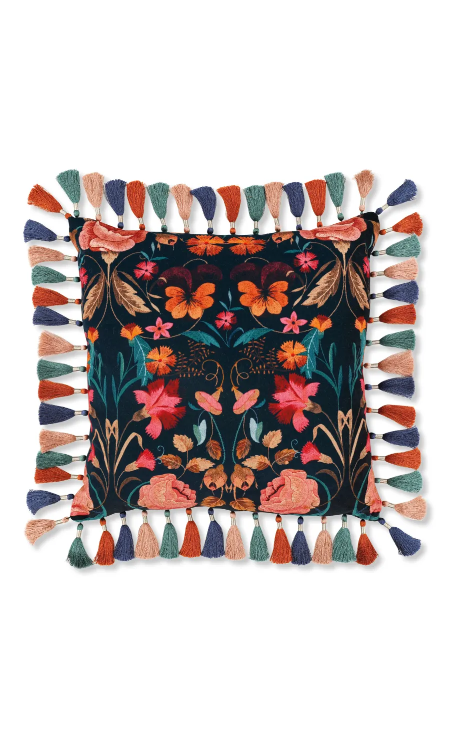 Temperley London Bonita Velvet Cushion poduszka rosa 50x50