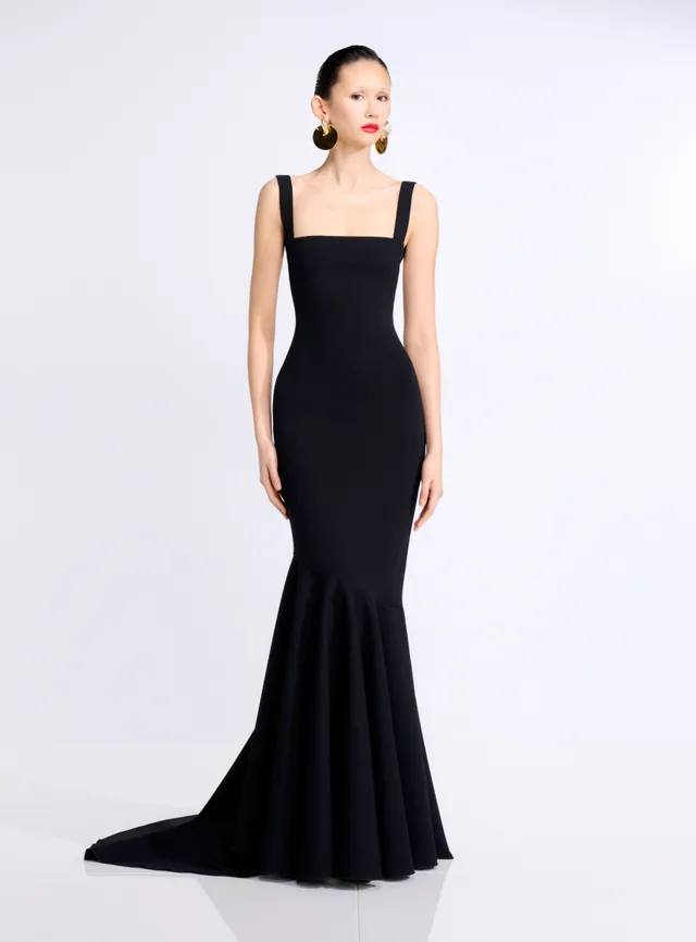 Solace London Lottie Maxi sukienka bez rękawów czarna