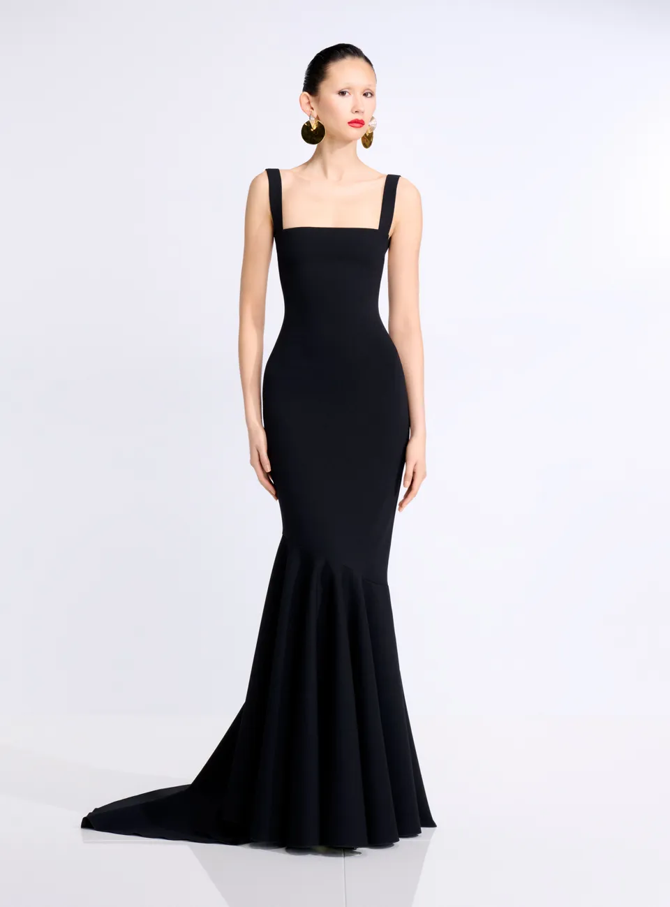 Solace London Lottie Maxi sukienka bez rękawów czarna