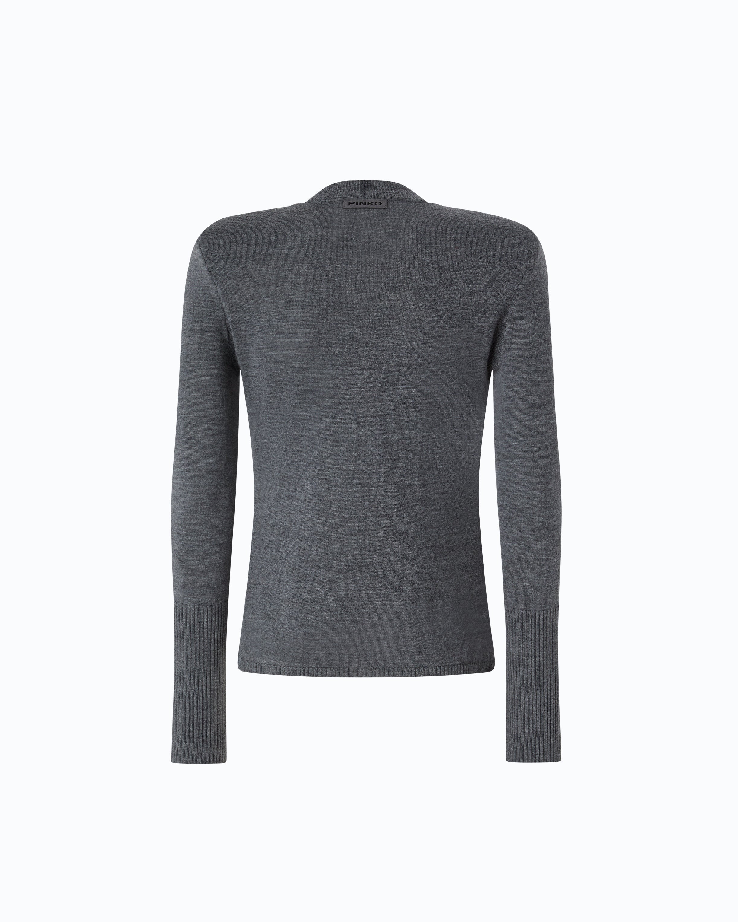 Pinko Lubecca Sweater sweter szary merynosy