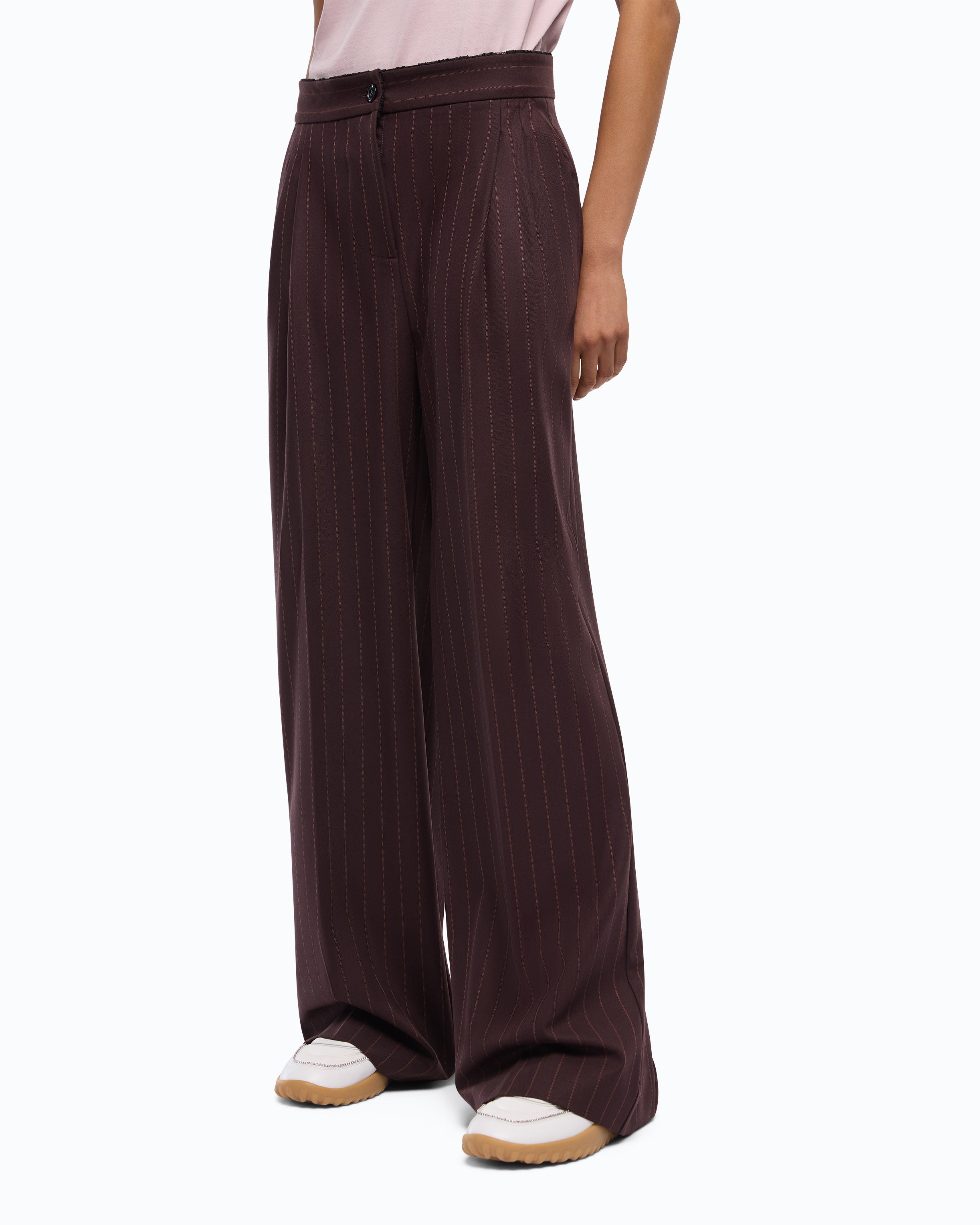 Pinko Plumeria Pants spodnie palazzo krata
