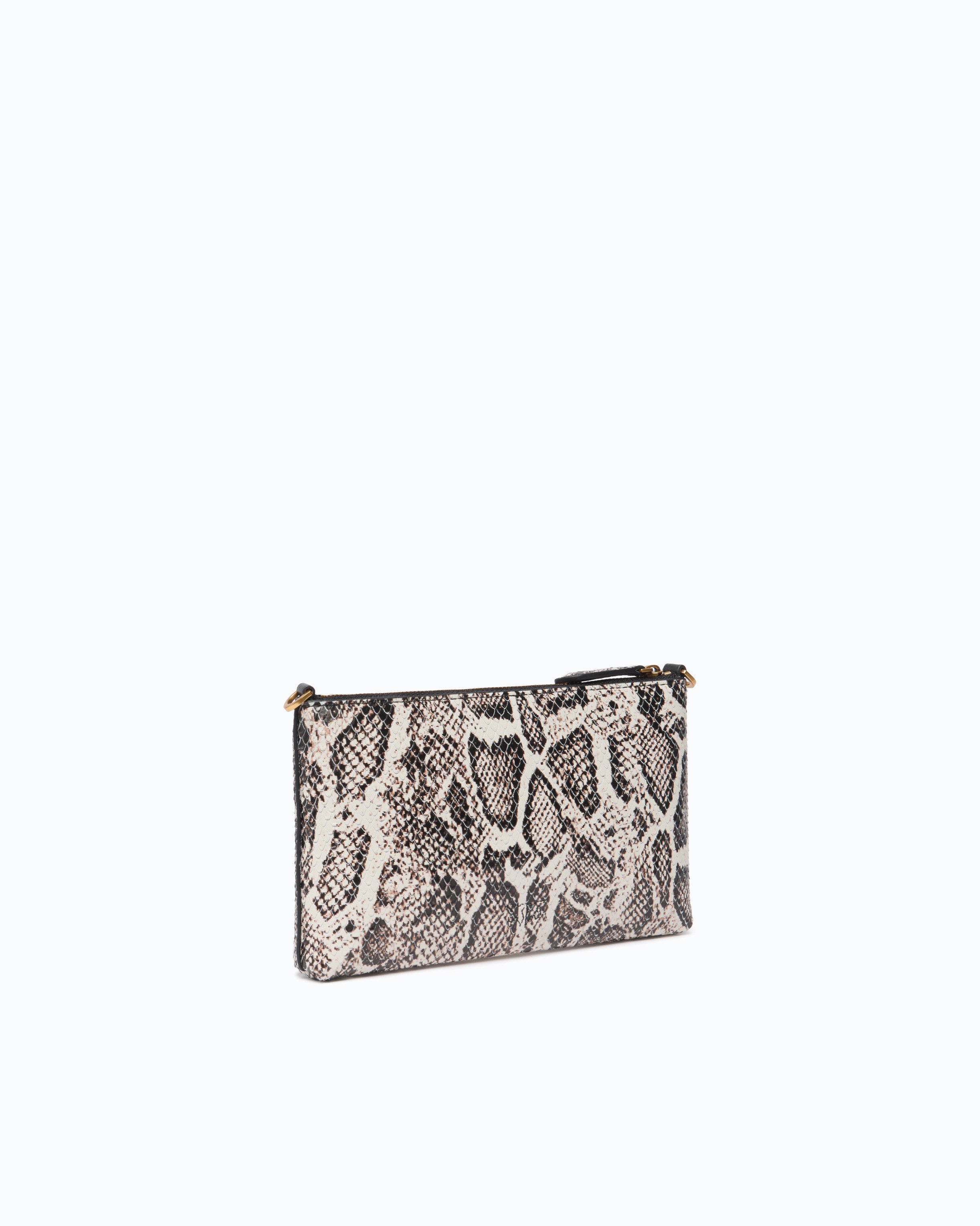 Pinko Mini Flat Horizontal kopertówka pyton