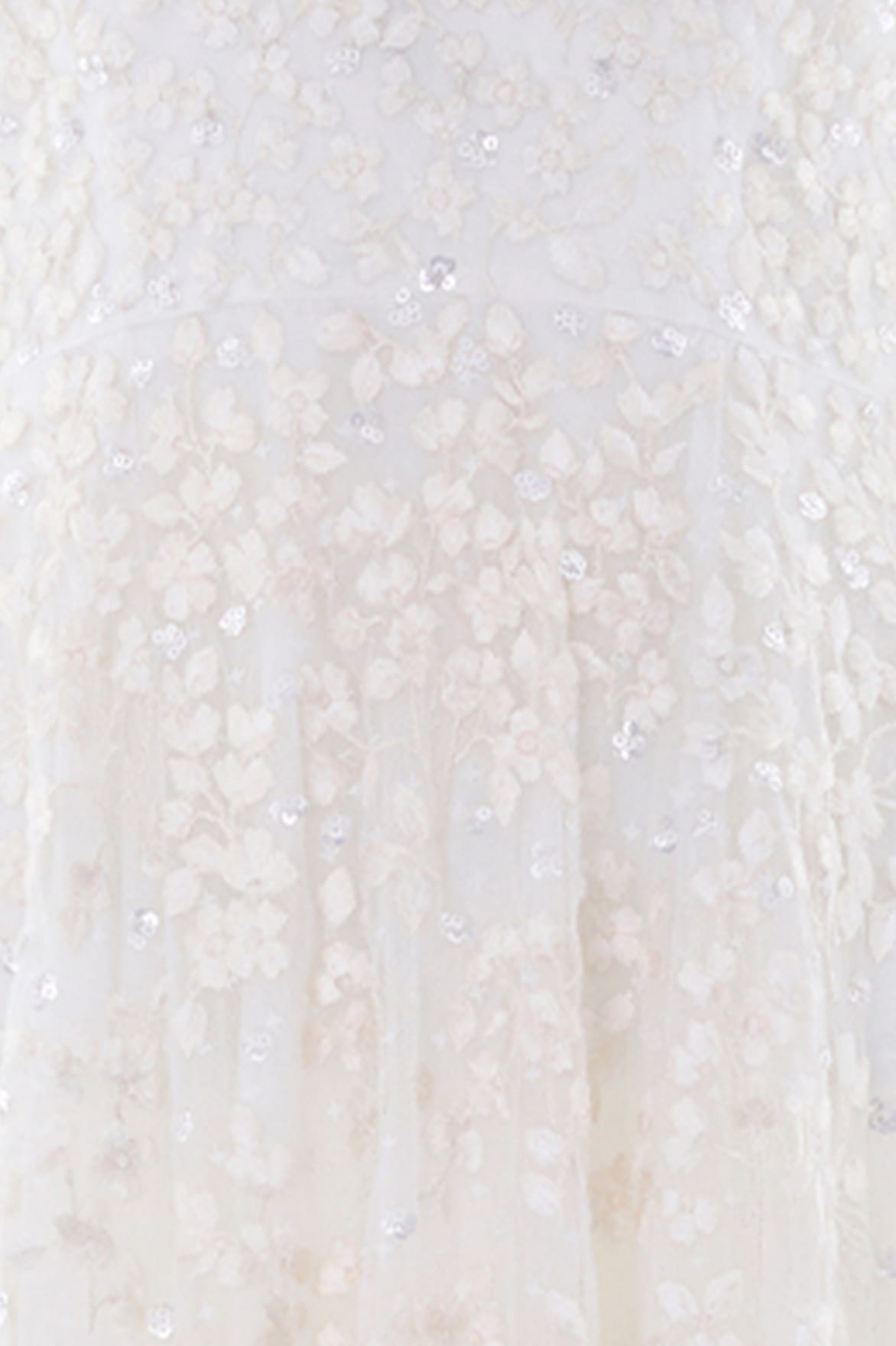 Needle & Thread Versailles Ditsy suknia White