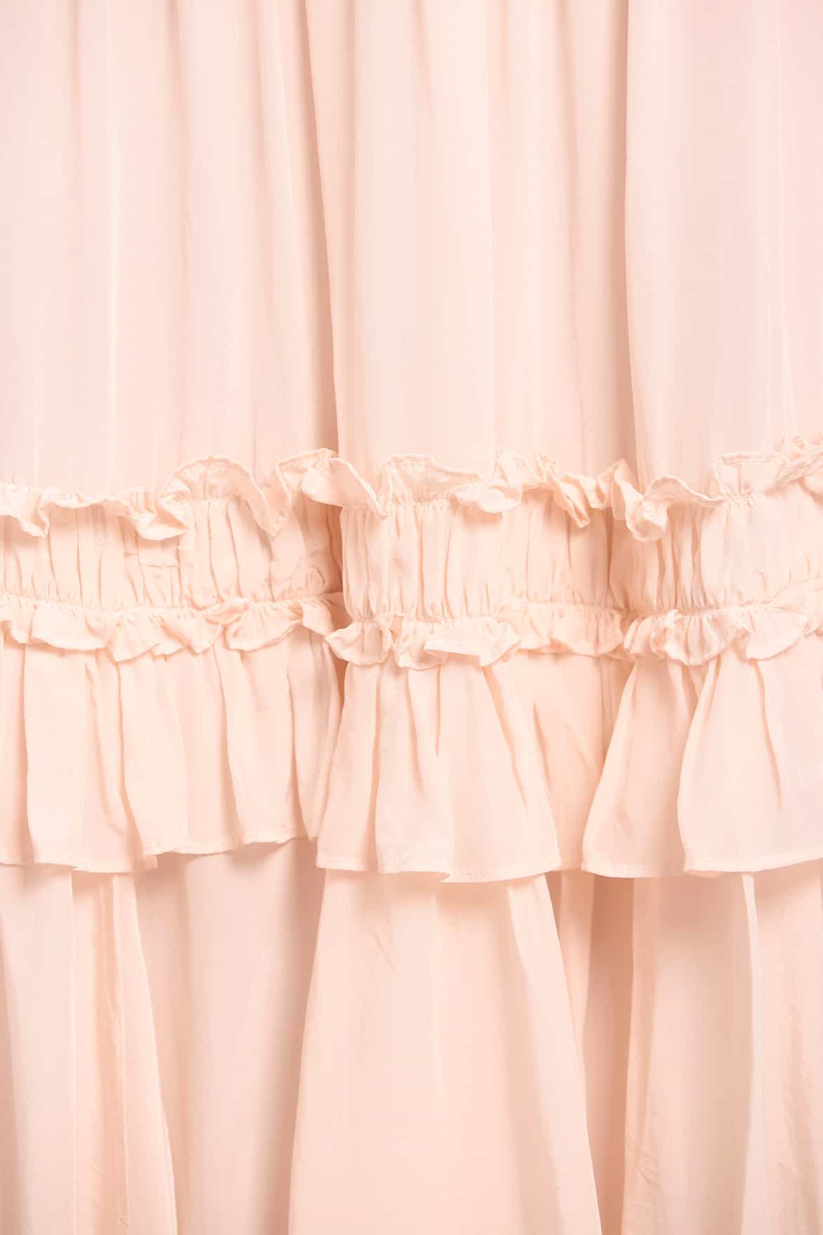 Needle & Thread Emilia Crepe Ballerina Dress sukienka różowa