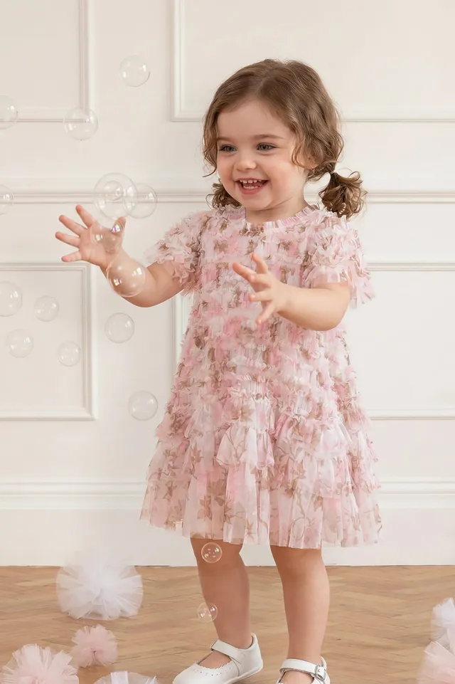 Needle & Thread Valentine Ruffle Baby Dress sukienka niemowlęca