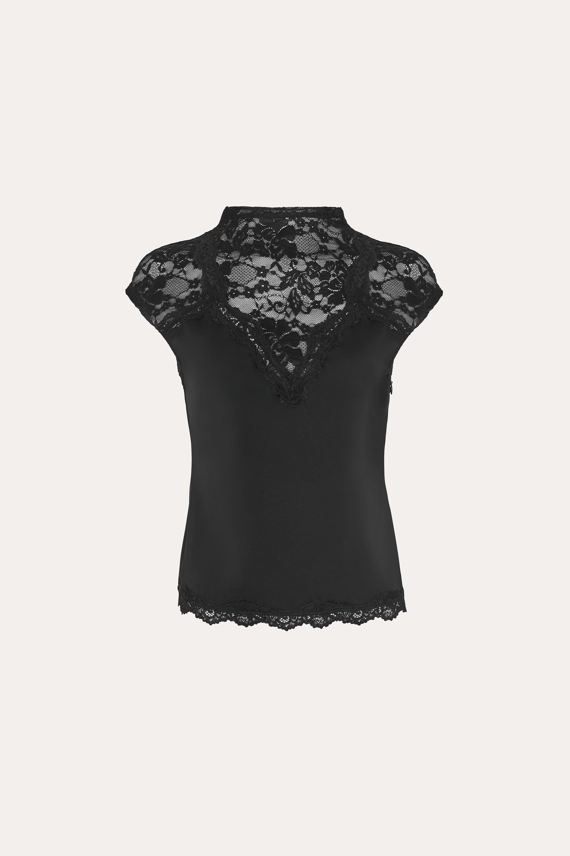 Elie Tahari Elara E402A506 top koronkowy czarny