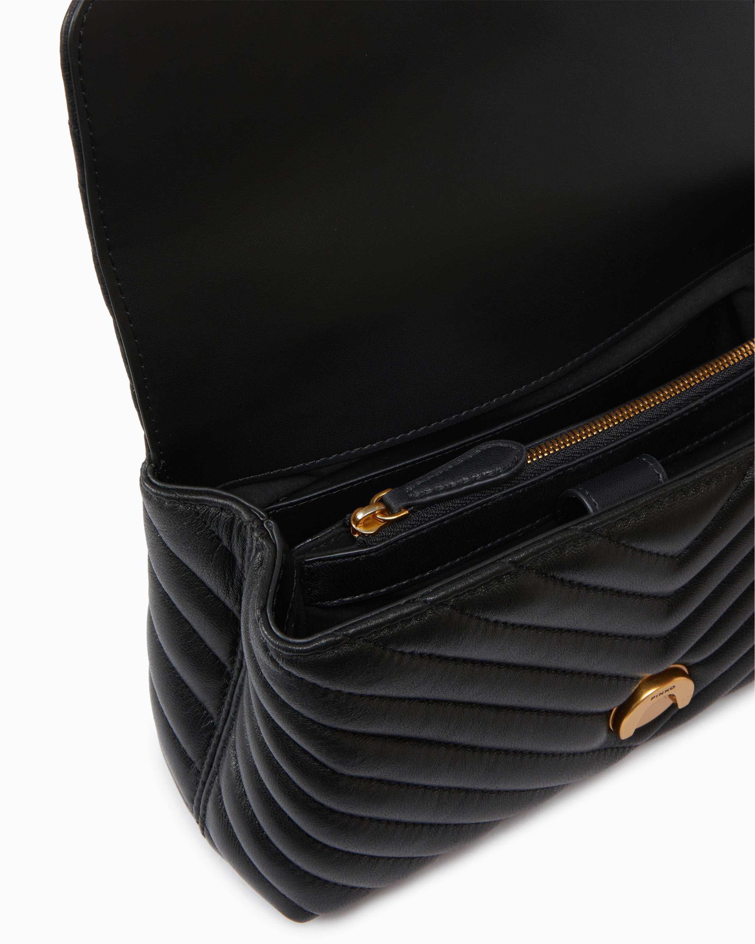Pinko Lady Love Bag Puff torebka pikowana czarna