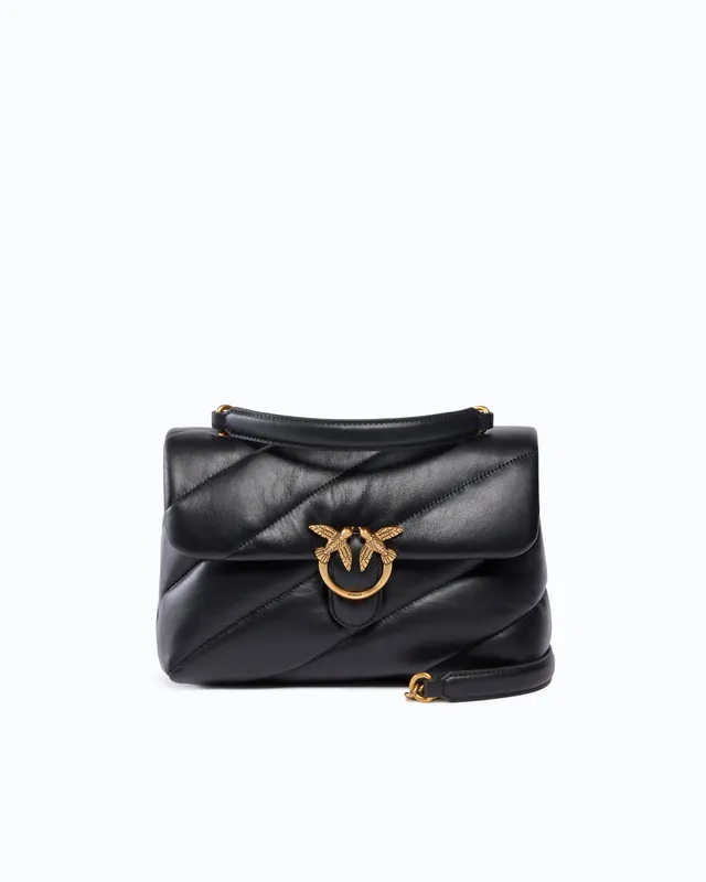 Pinko Love Bag Puff torebka pikowana czarna maxi quilt