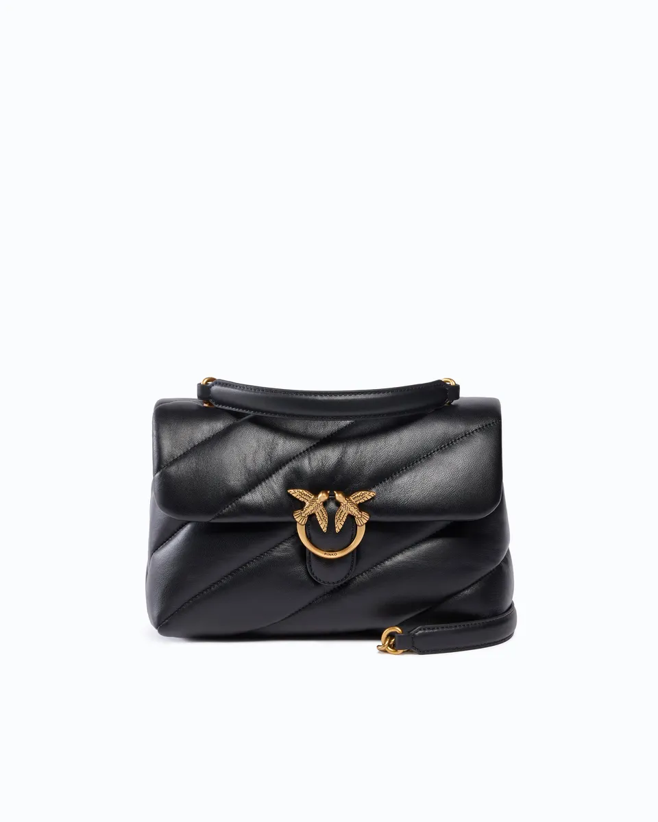 Pinko Love Bag Puff torebka pikowana czarna maxi quilt