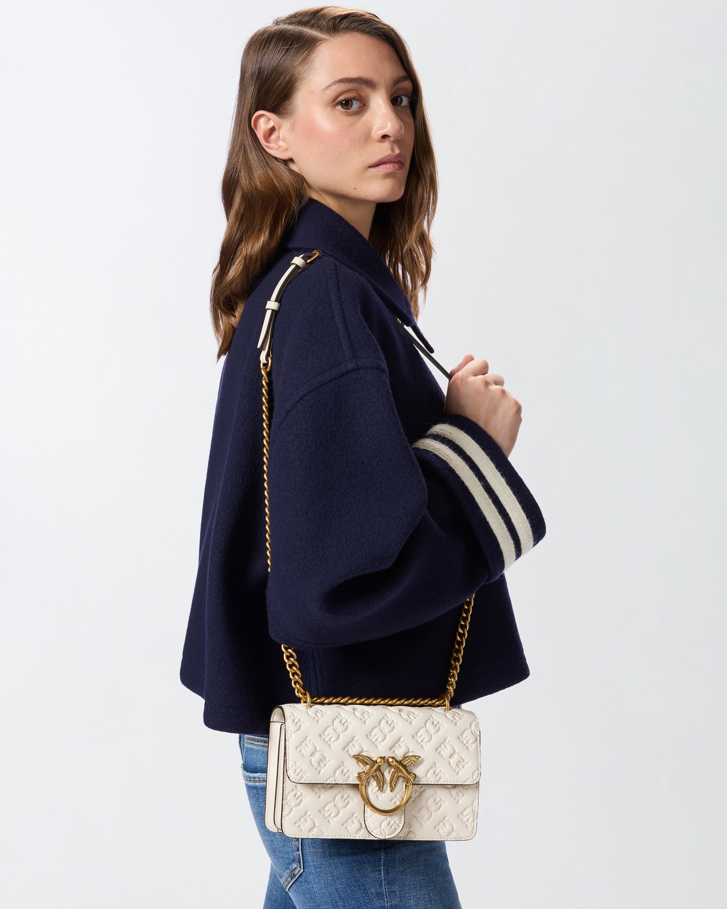 Pinko Love One Mini DC torebka biała mini