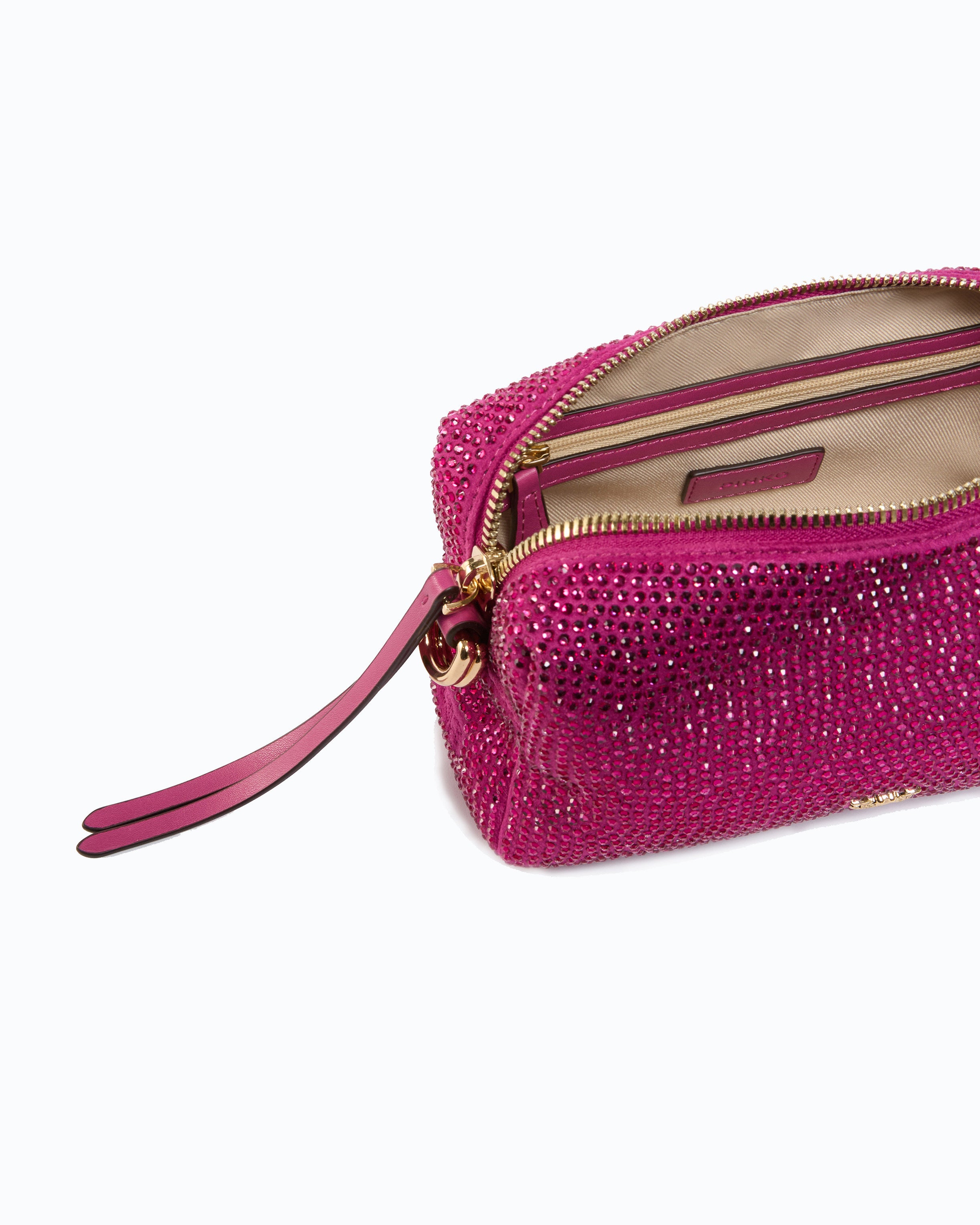 Pinko Triptych Bowling Bag kuferek z kryształkami