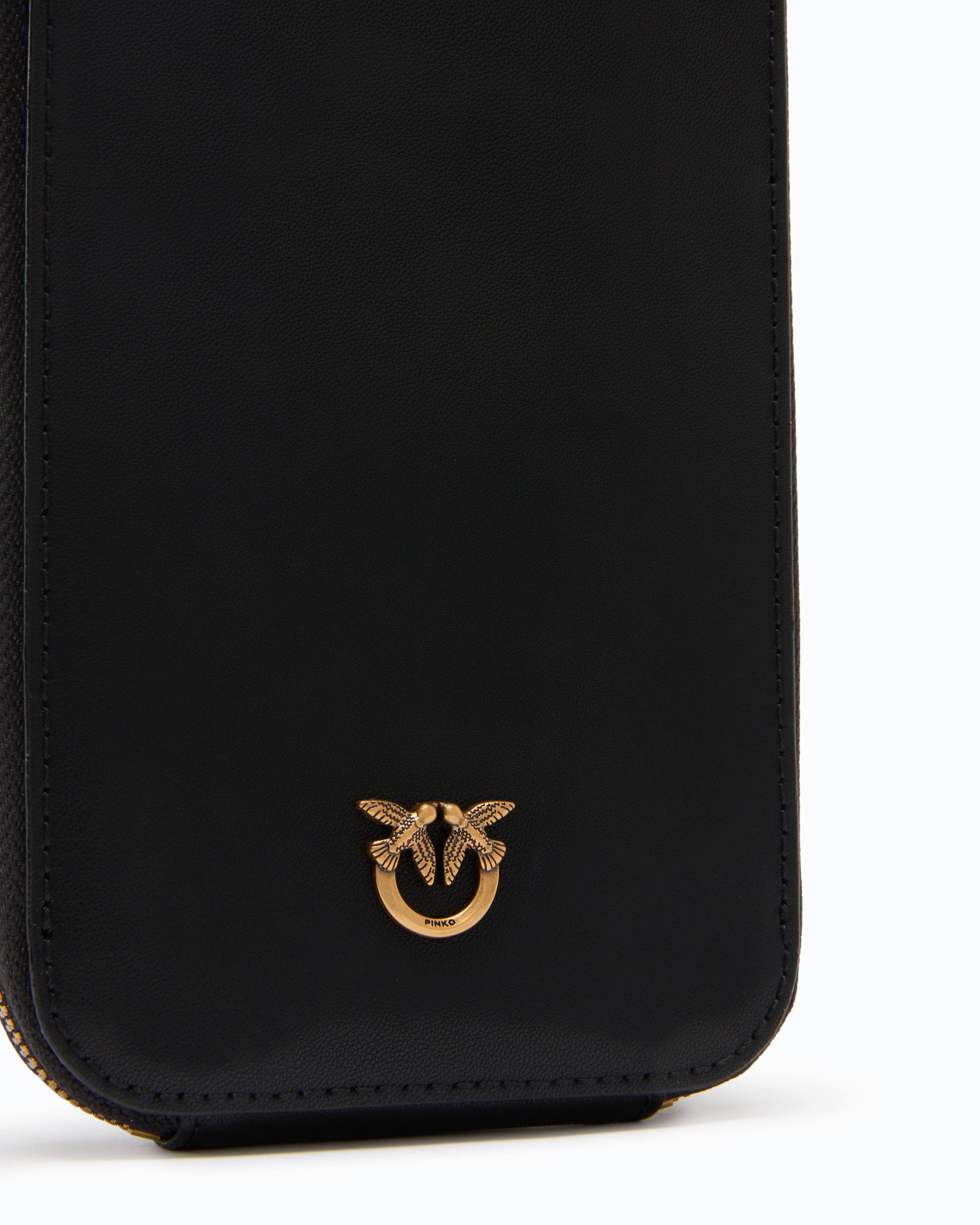 Pinko Phone Case Zip Around etui na telefon skórzane