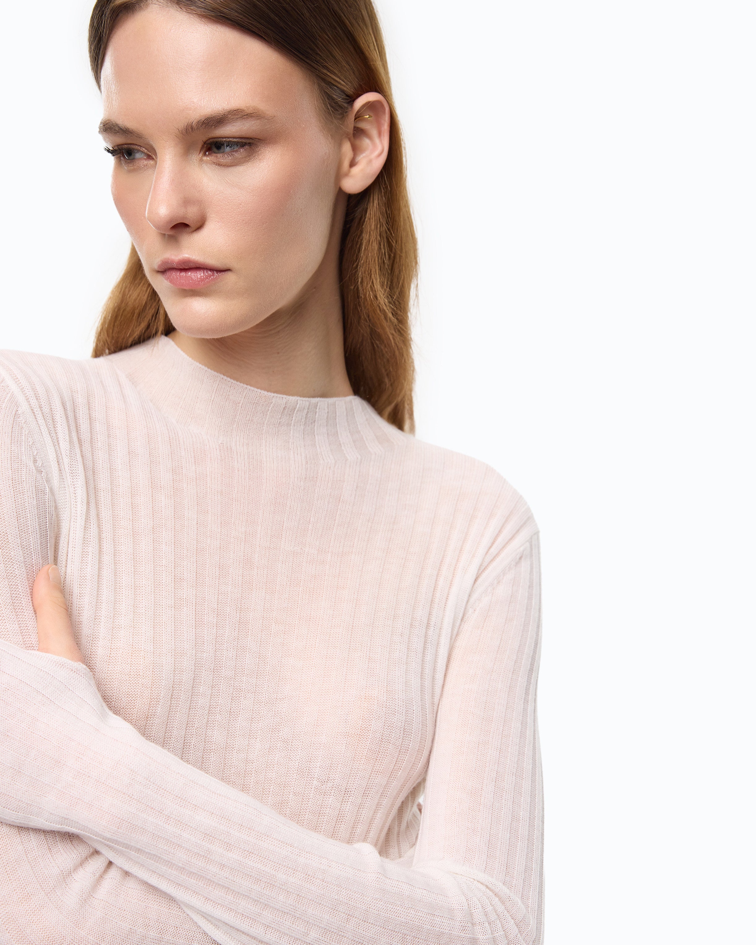 Pinko Muggito Sweater sweter wełniany biały