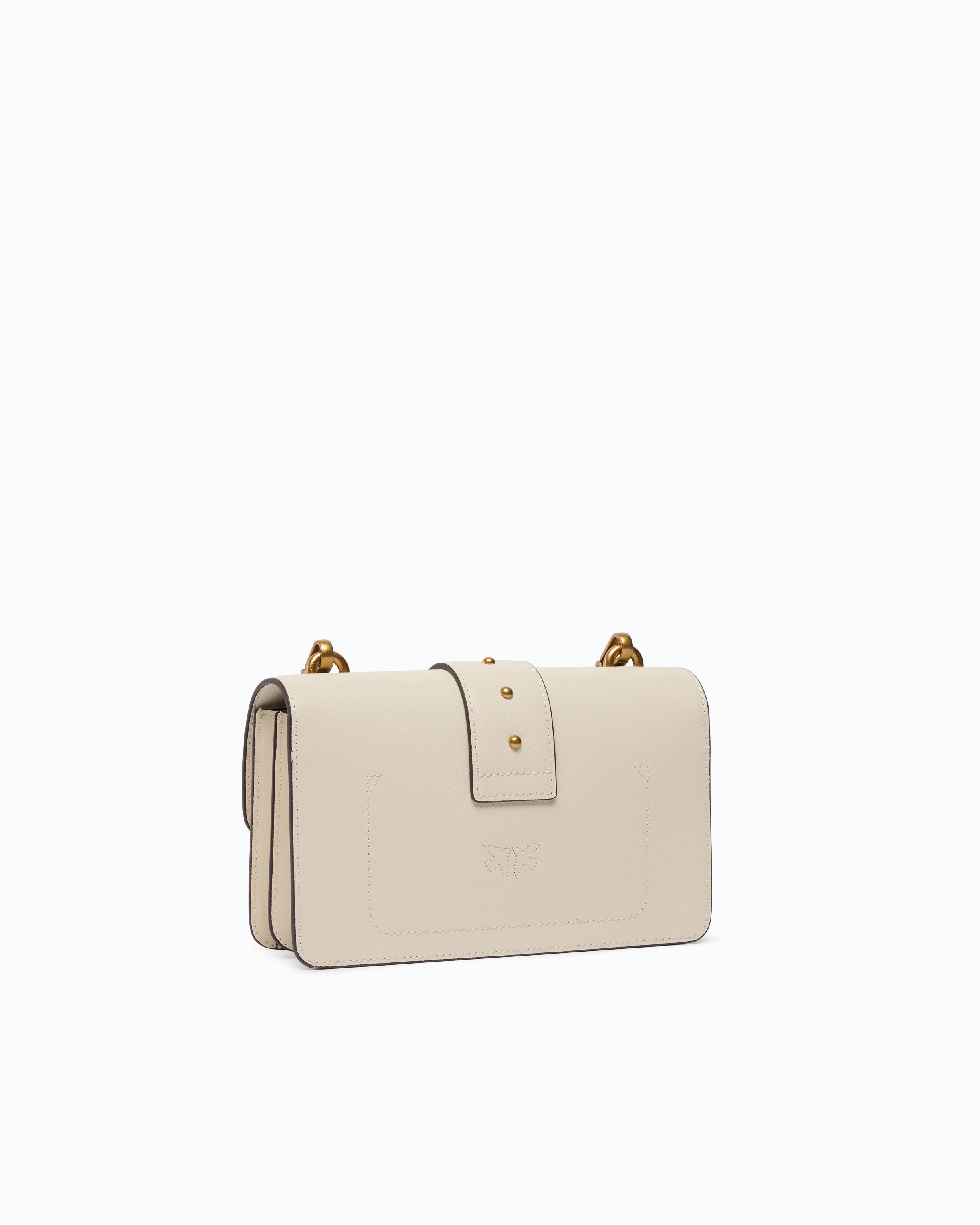 Pinko Love Bag One Mini torebka biała skóra