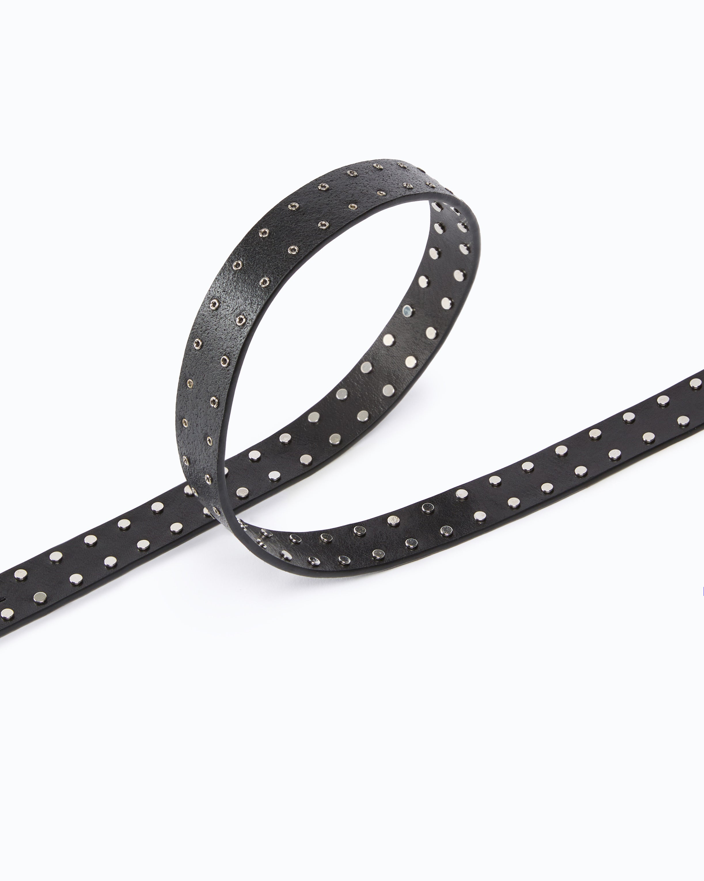 Pinko Low Love Belt pasek czarny skóra 2 cm