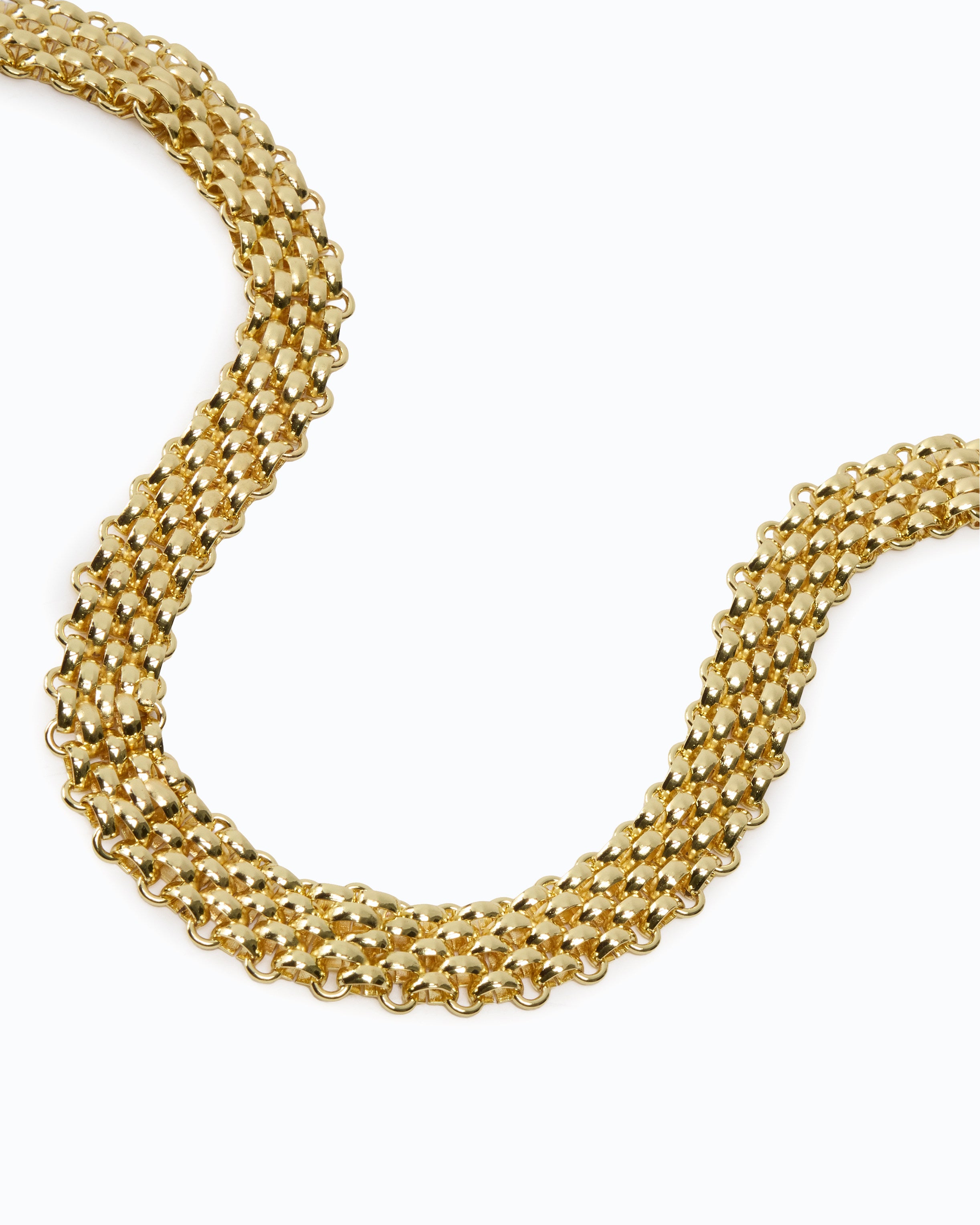Pinko Belt Chain Flower pasek złoty 1,5 cm
