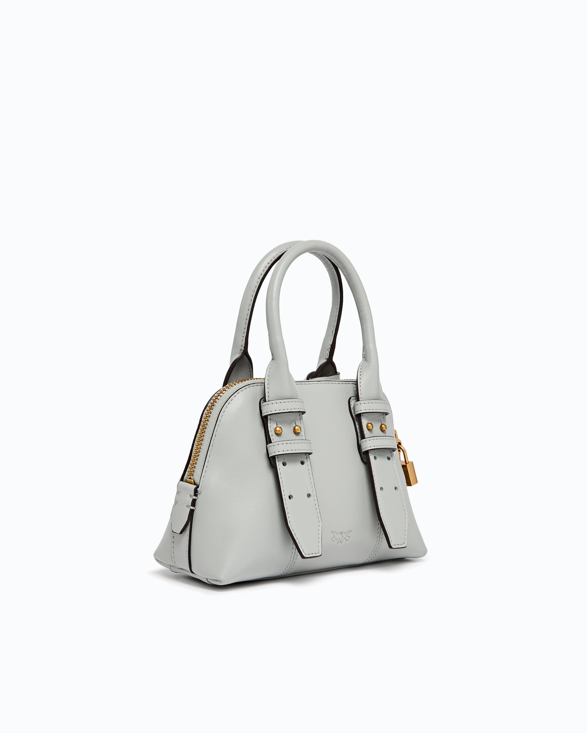 Pinko Escape Bag Bowling Mini torebka skórzana
