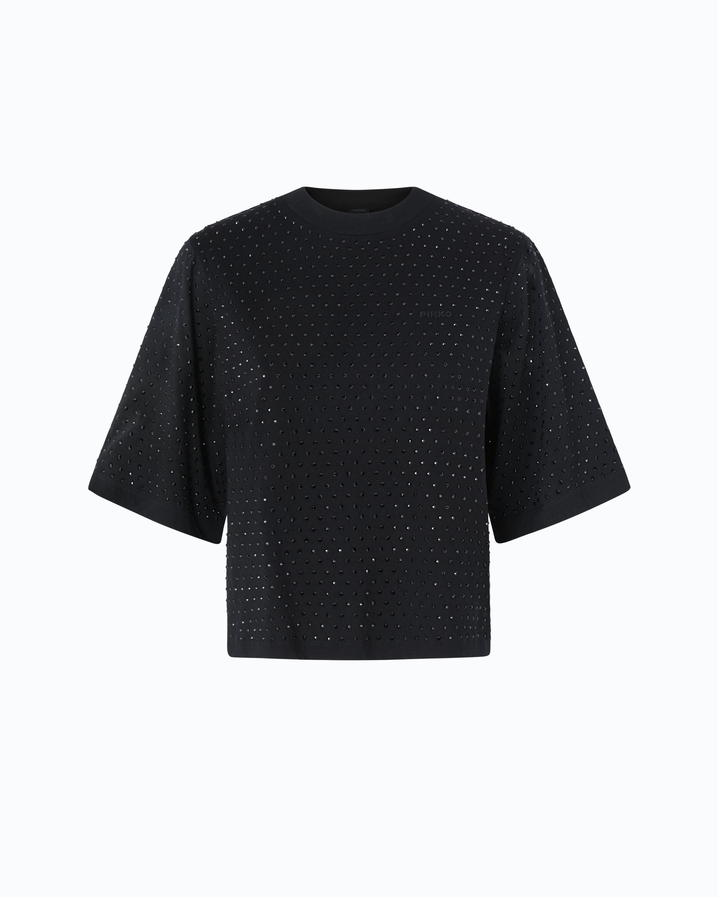 Pinko Niamey T-shirt bawełniany czarny