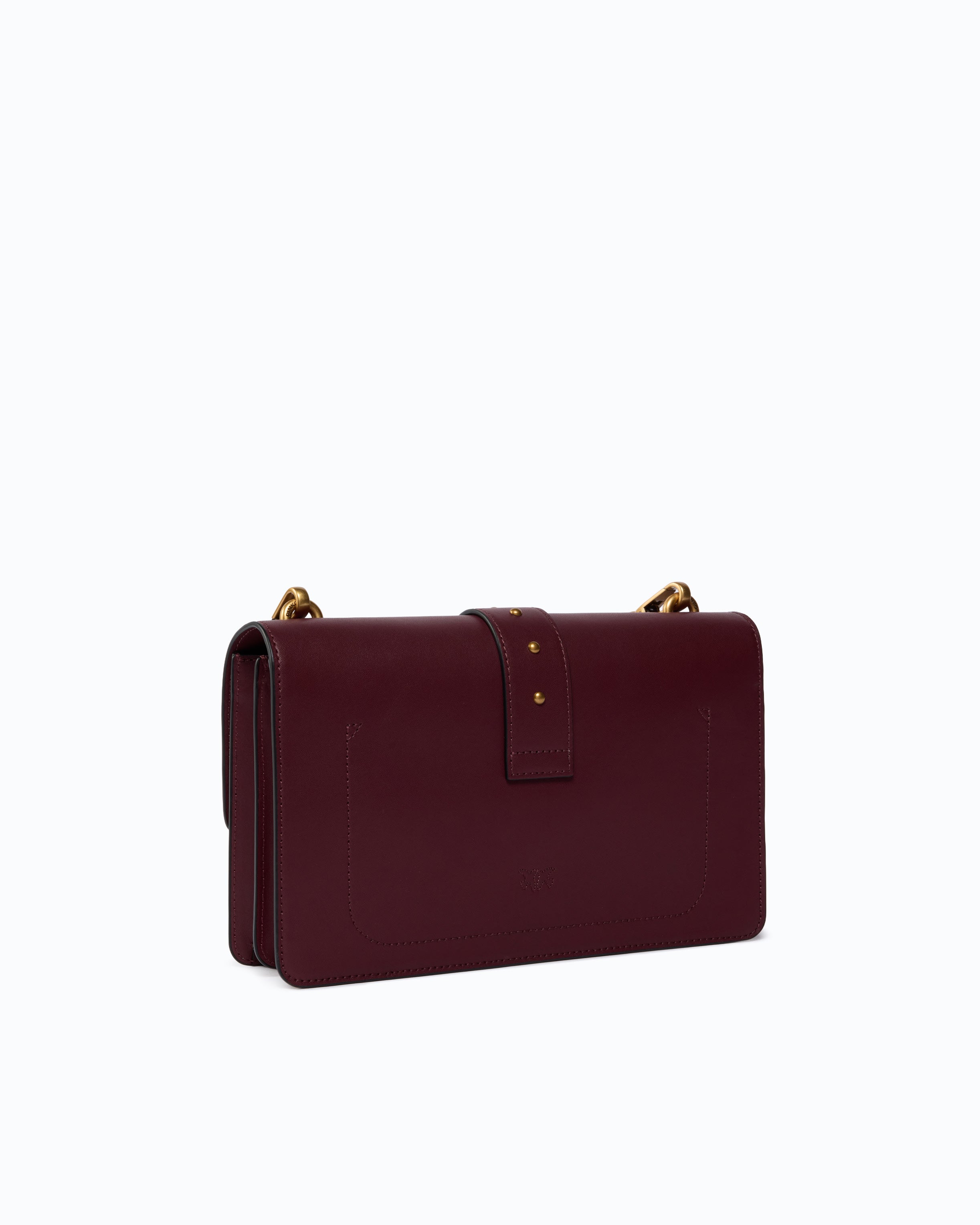 Pinko Love Bag One torebka skórzana brązowa