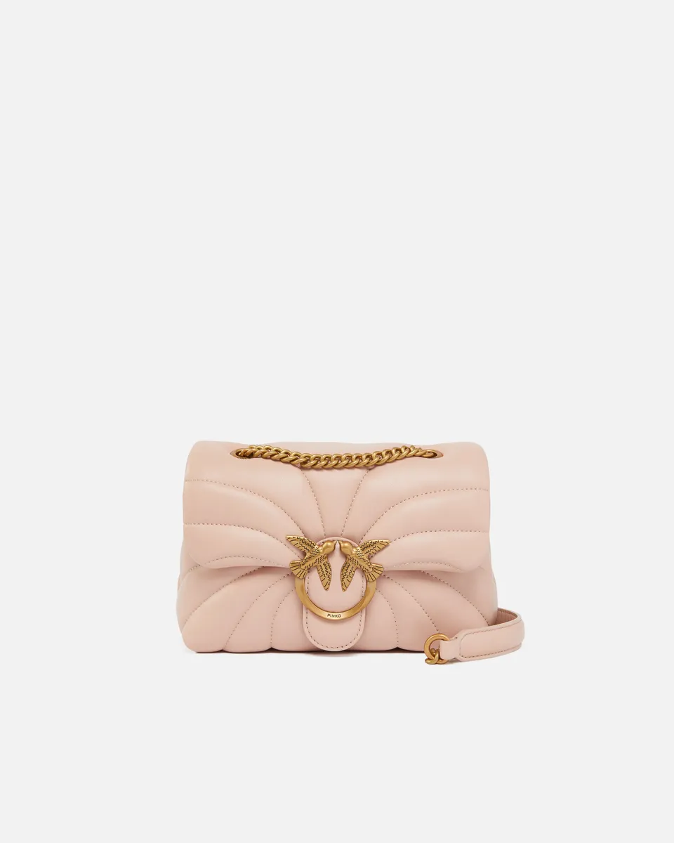 Pinko Love Puff Mini torebka skórzana pikowana
