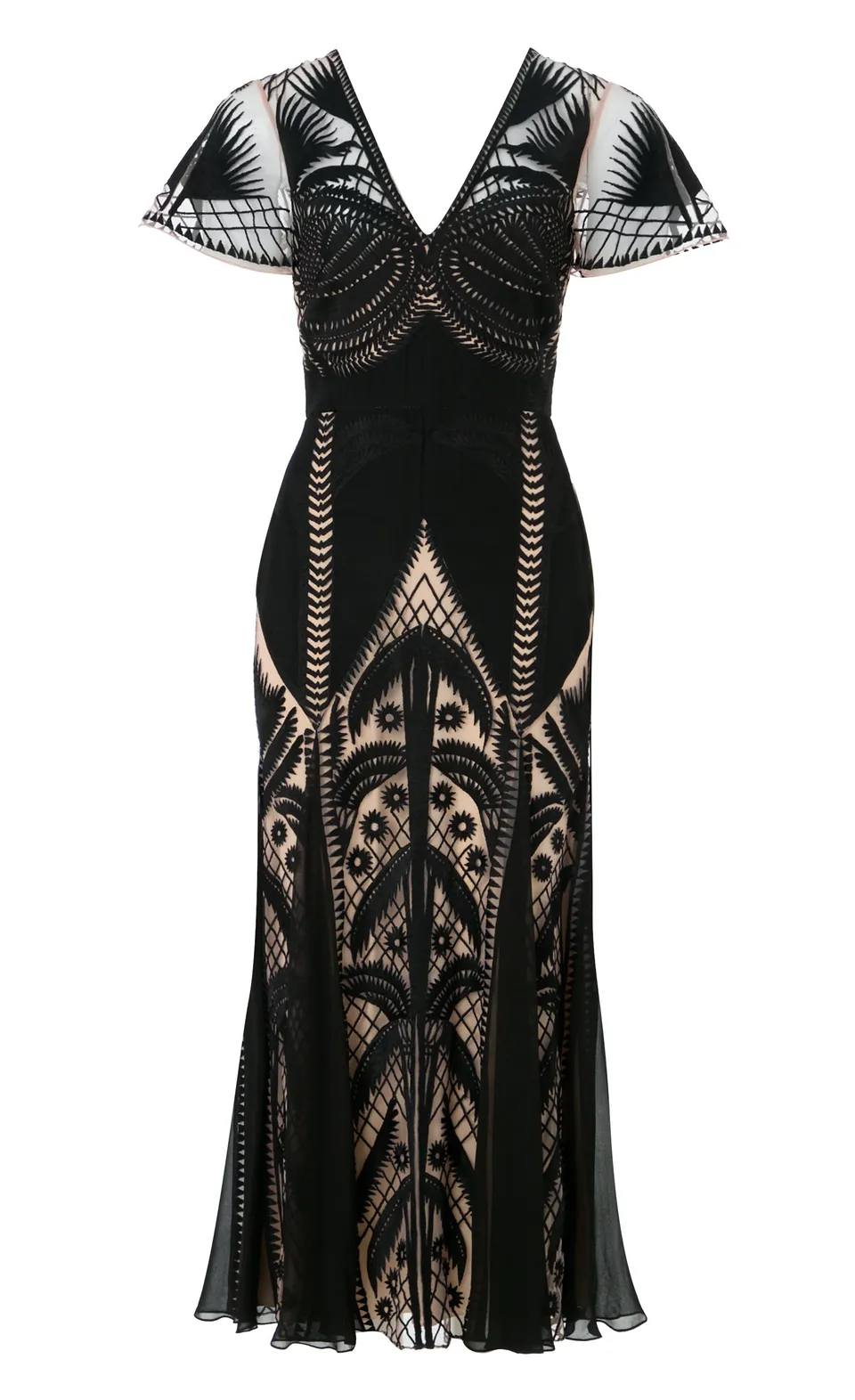 Temperley London Giselle Dress sukienka czarna UK10