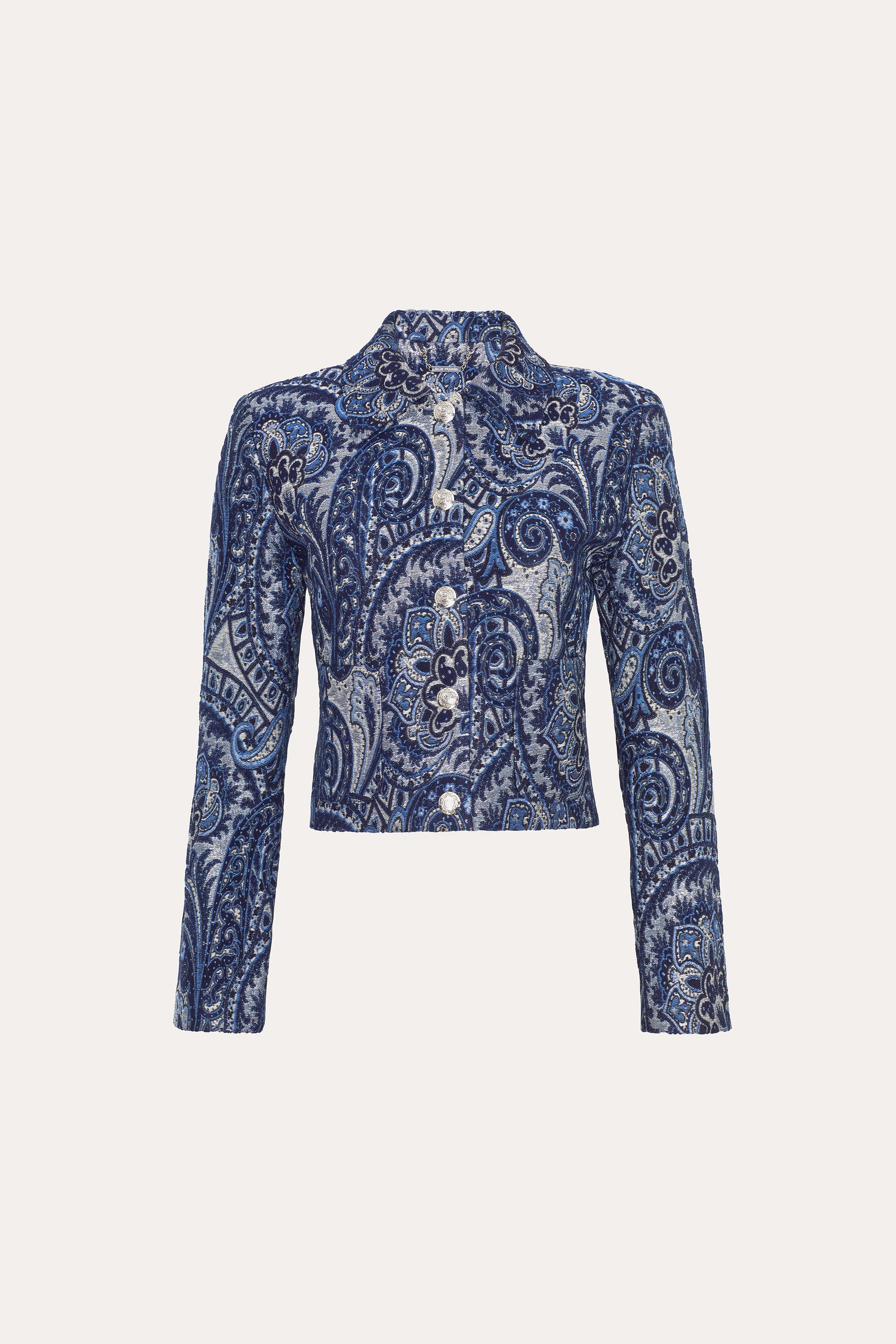 Elie Tahari Tailored Jacquard marynarka krótka Multi