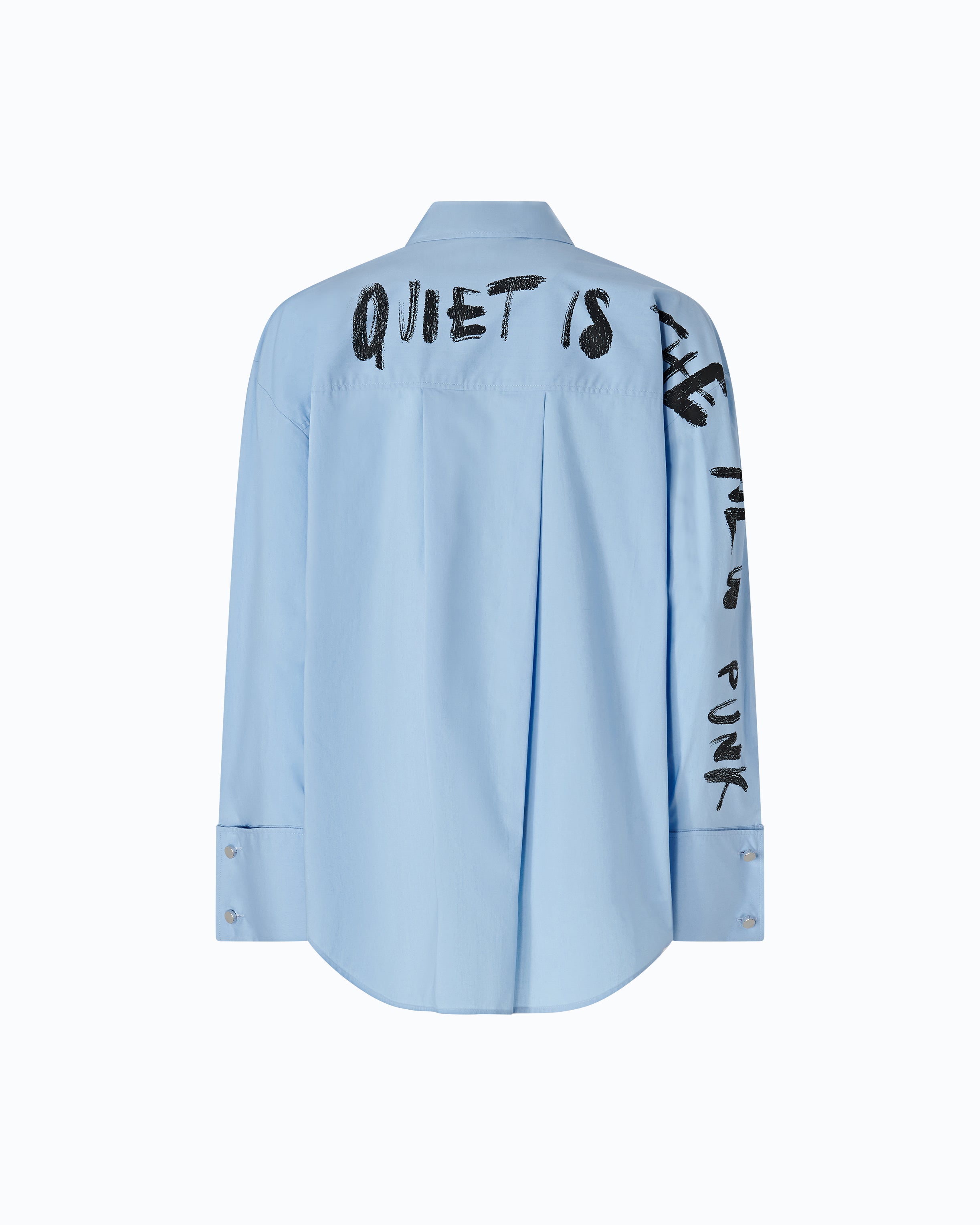 Pinko Clementi Shirt koszula niebieska bawełniana