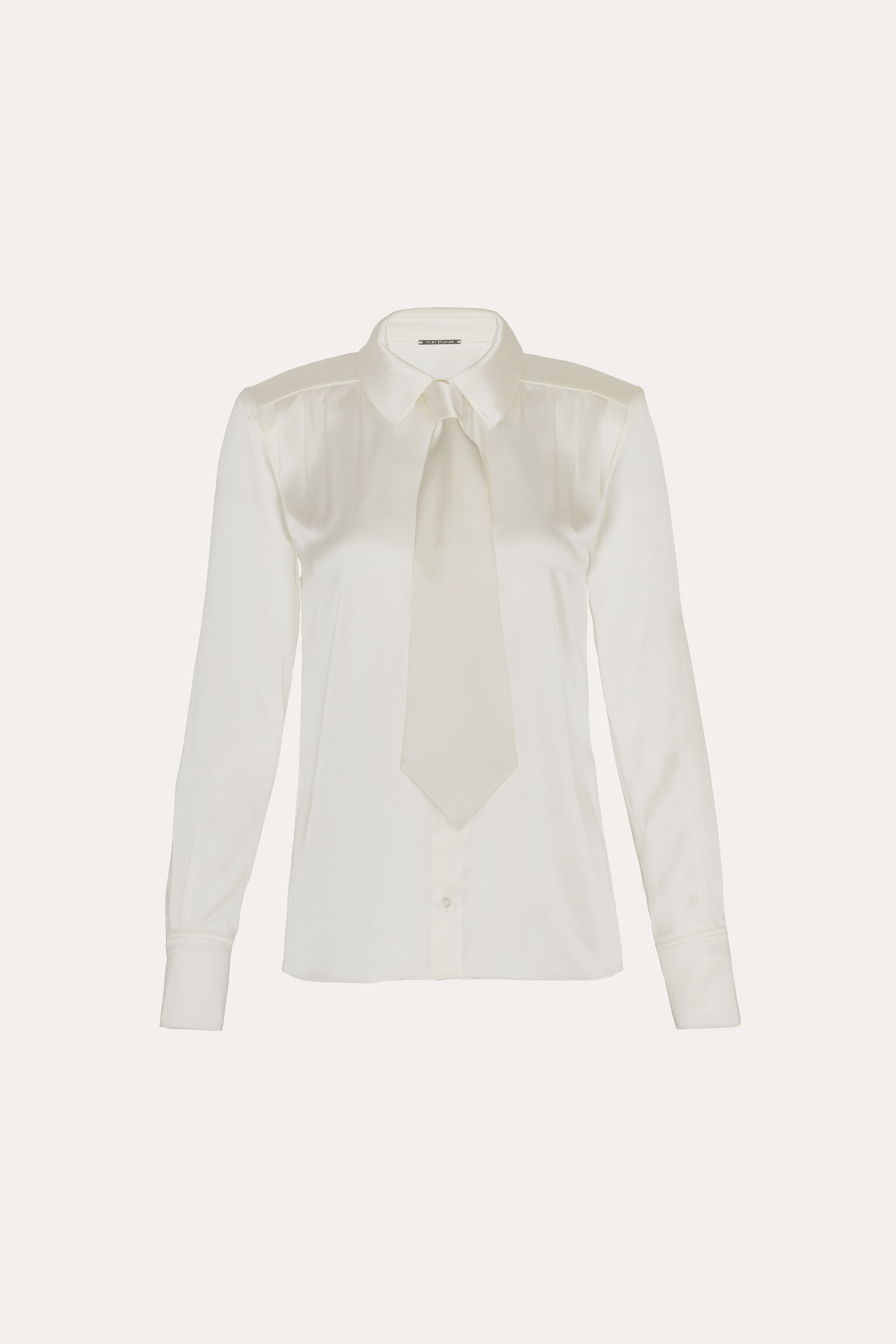 Elie Tahari Silk Tie koszula jedwabna Fresh Pearl