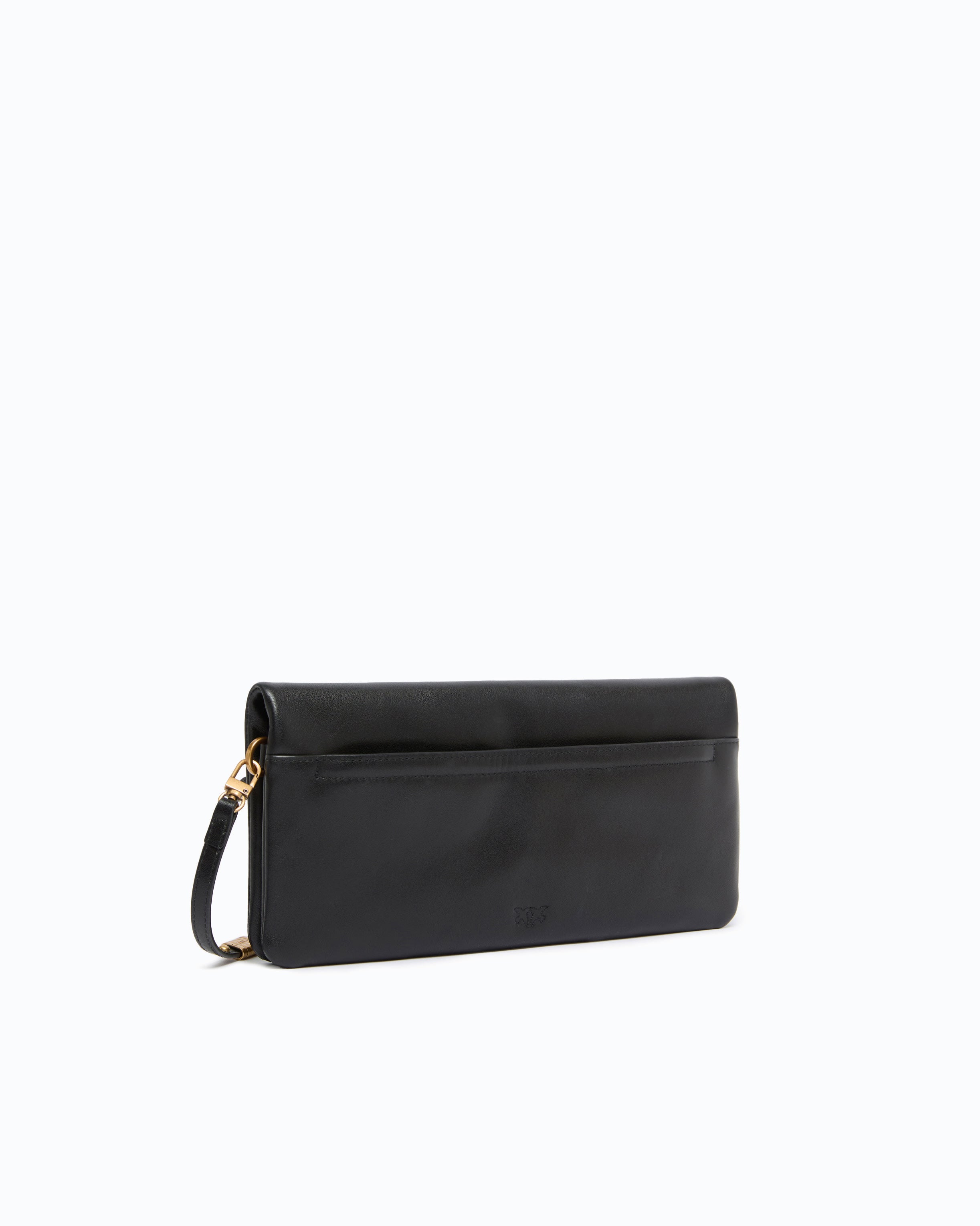 Pinko Love Bag Click Soft kopertówka czarna skóra