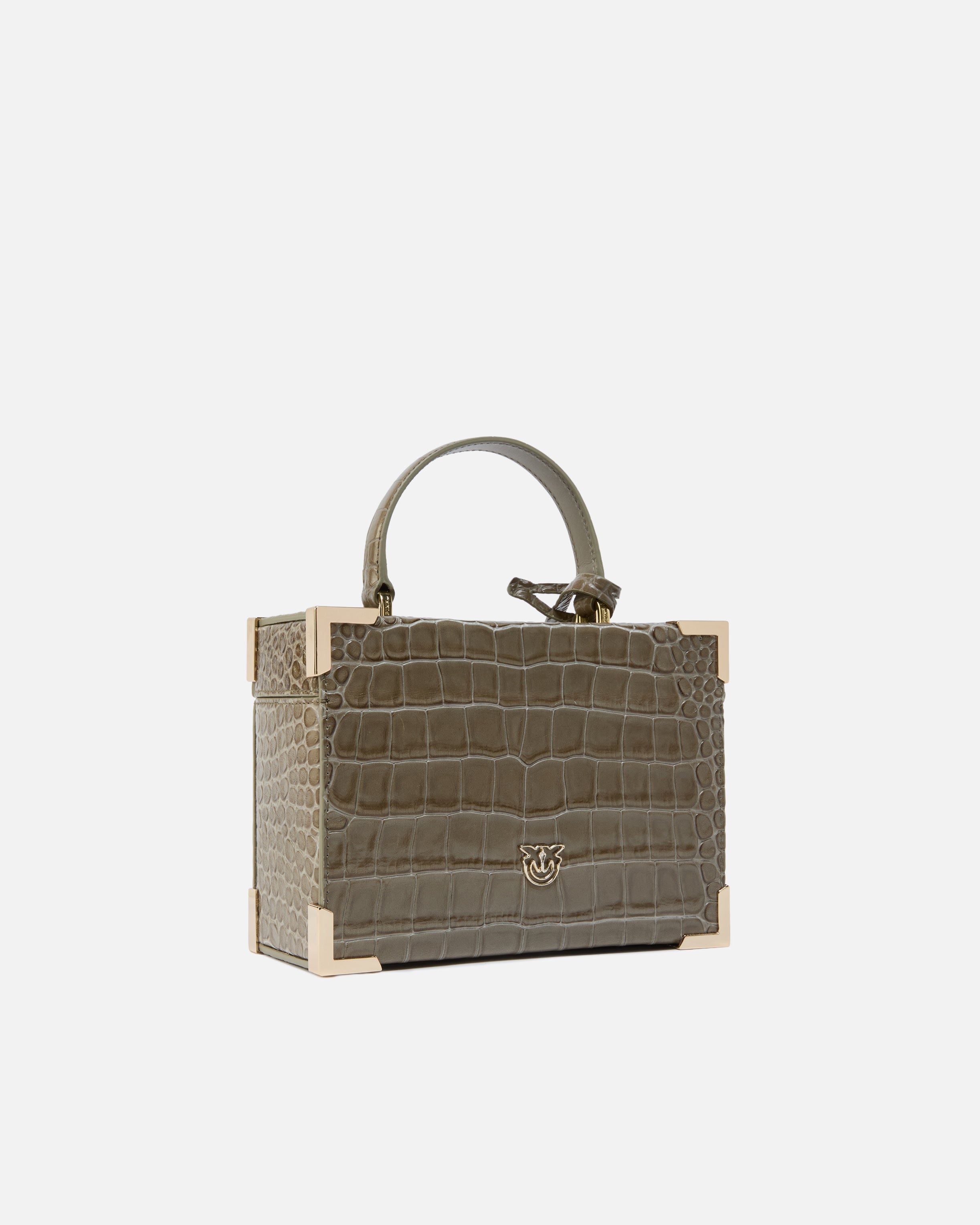 Pinko Galleria Vanity Case kosmetyczka skóra krokodyl