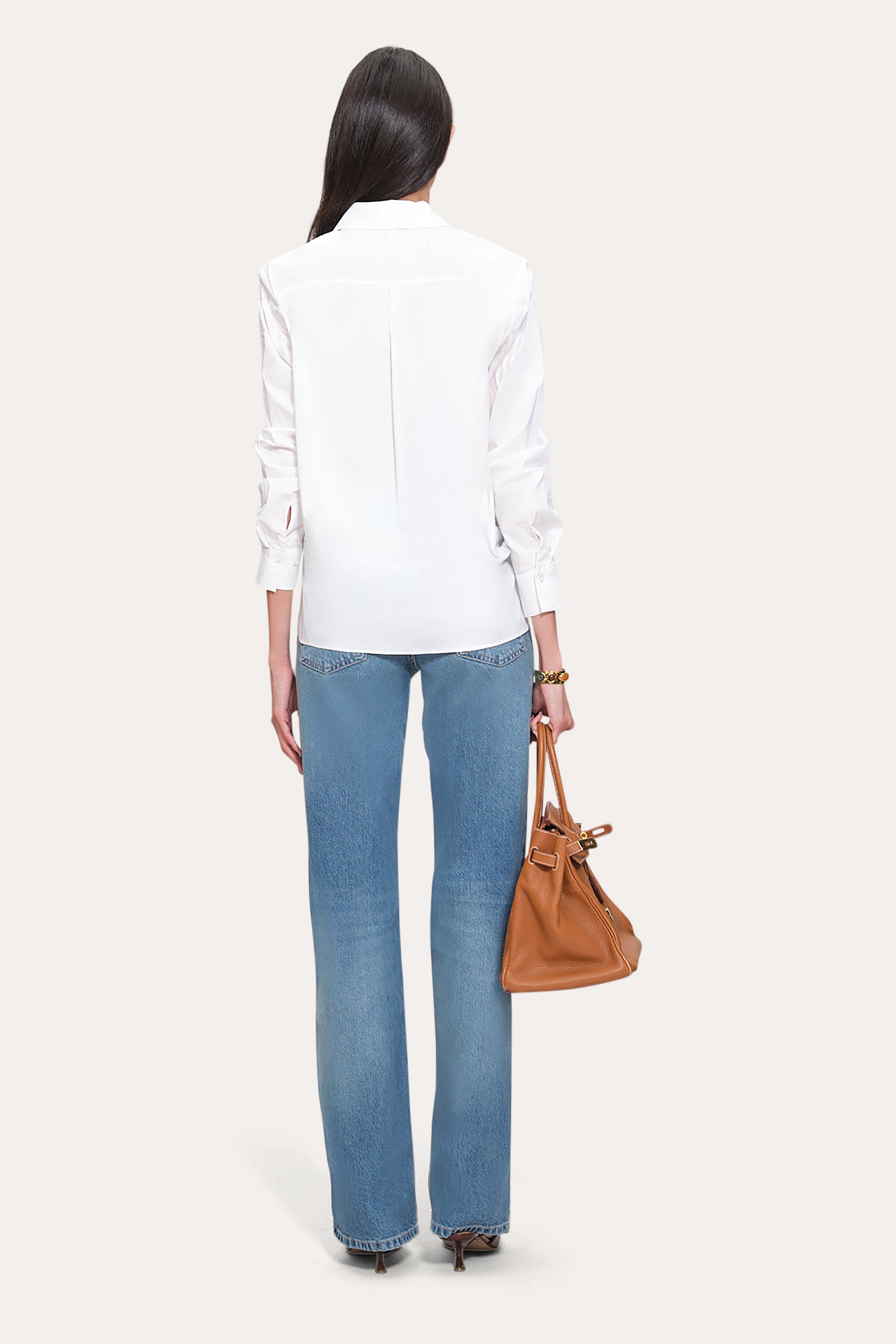 Elie Tahari Embroidered E5017505 koszula biała bawełniana
