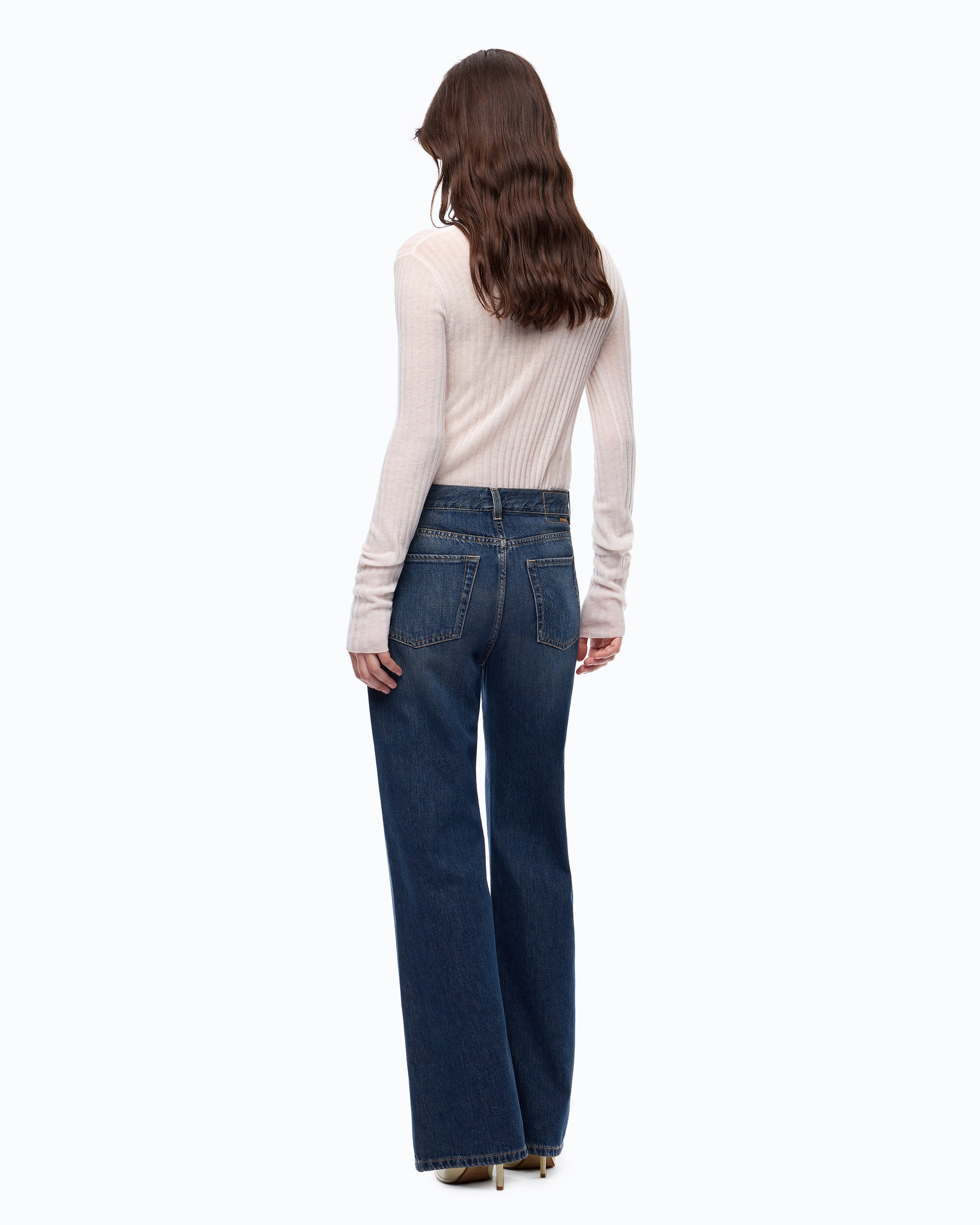 Pinko Wanda Wide Leg dżinsy soft stone wash