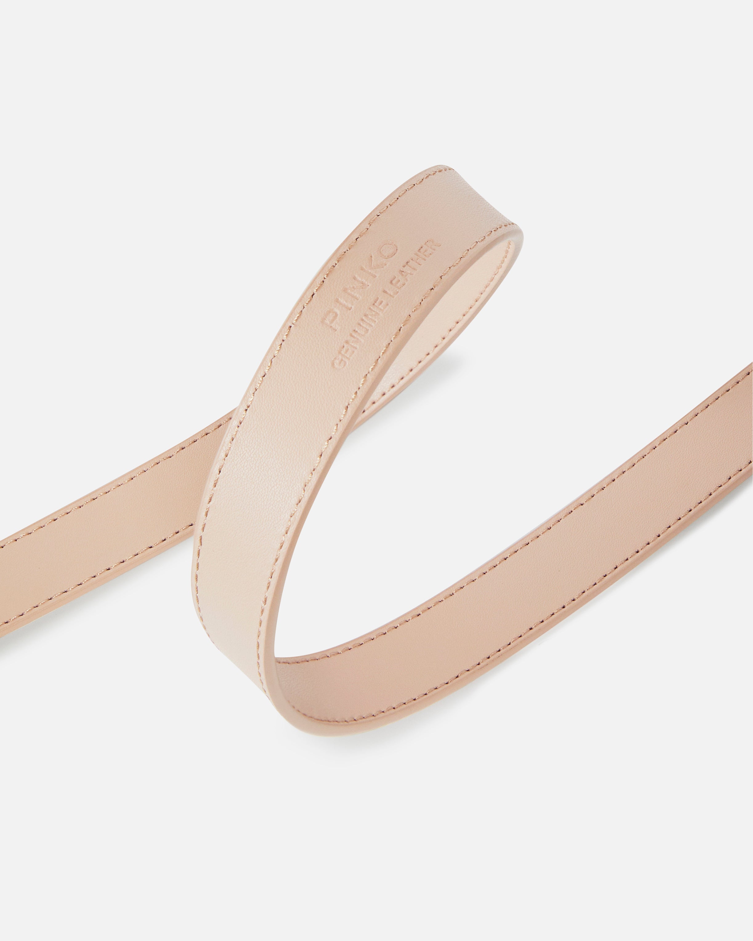 Pinko Love Berry H2 Belt pasek skórzany czarny 2 cm