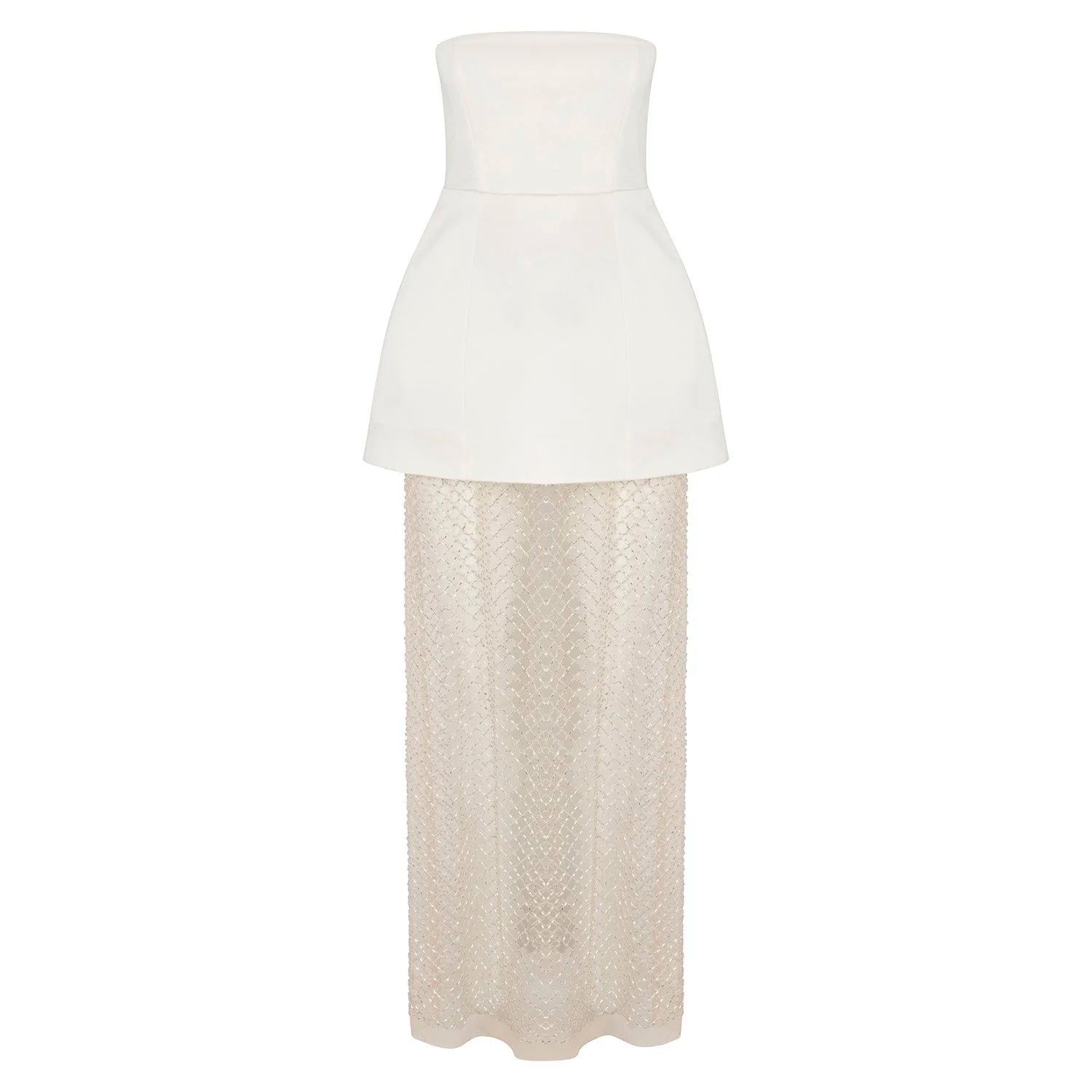 Delfi Collective Gemma sukienka ivory satyna