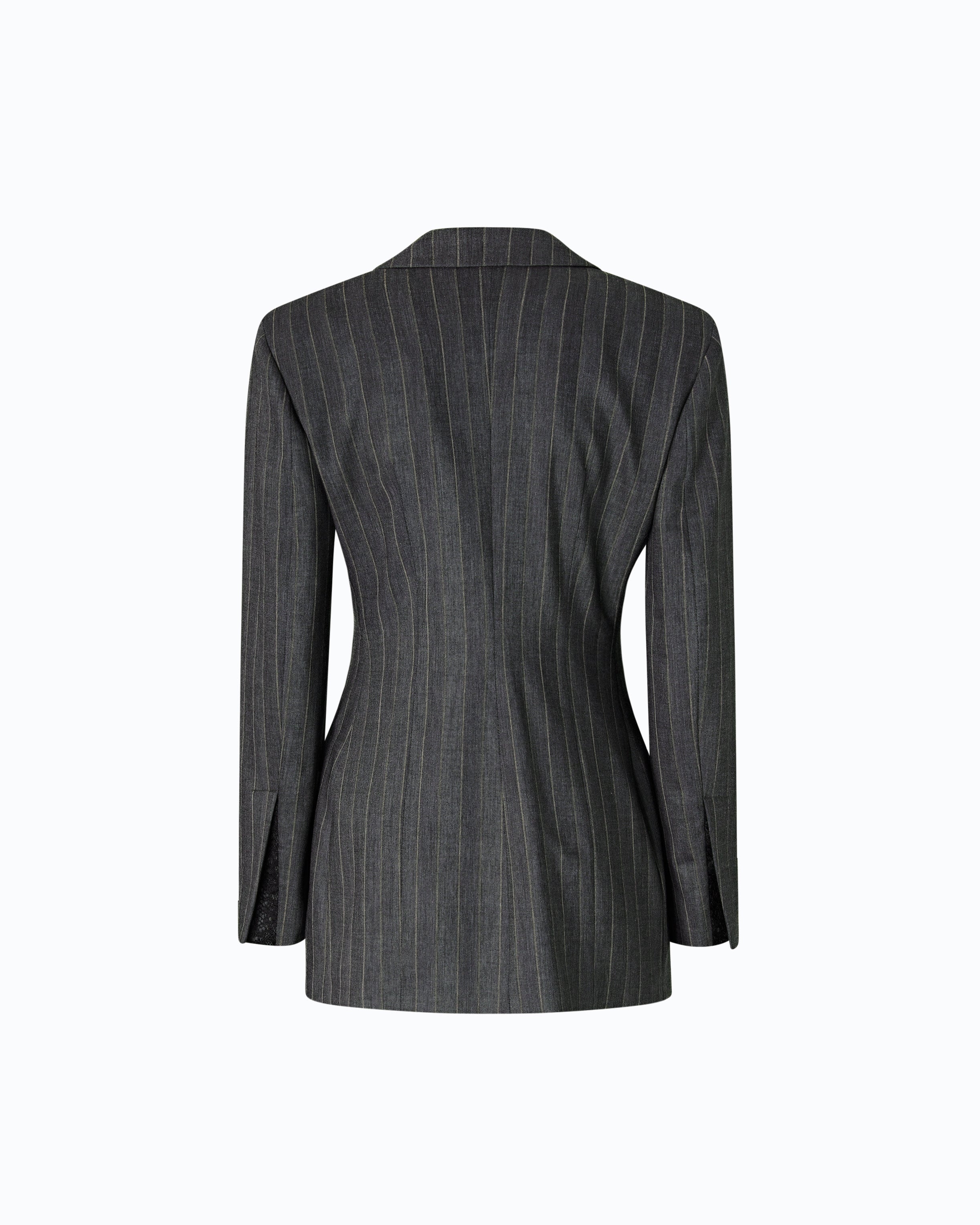 Pinko Gilia Jacket żakiet wełniany w prążek