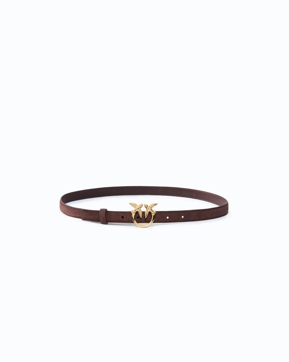 Pinko Love Berry H2 pasek zamszowy 2 cm