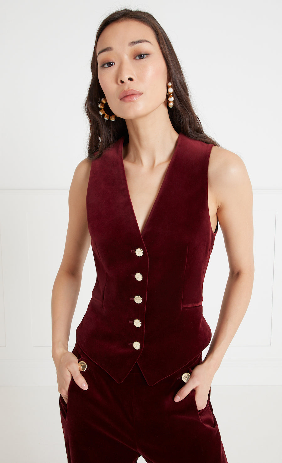 Temperley London Clove kamizelka Fig UK6-UK18