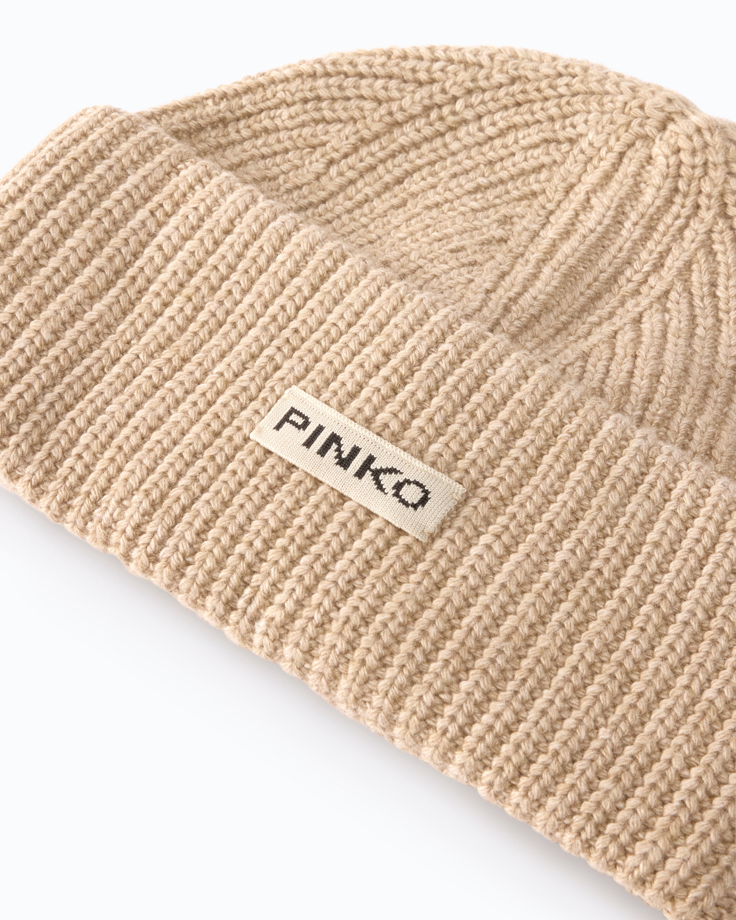 Pinko Bosnia czapka zimowa beżowa U