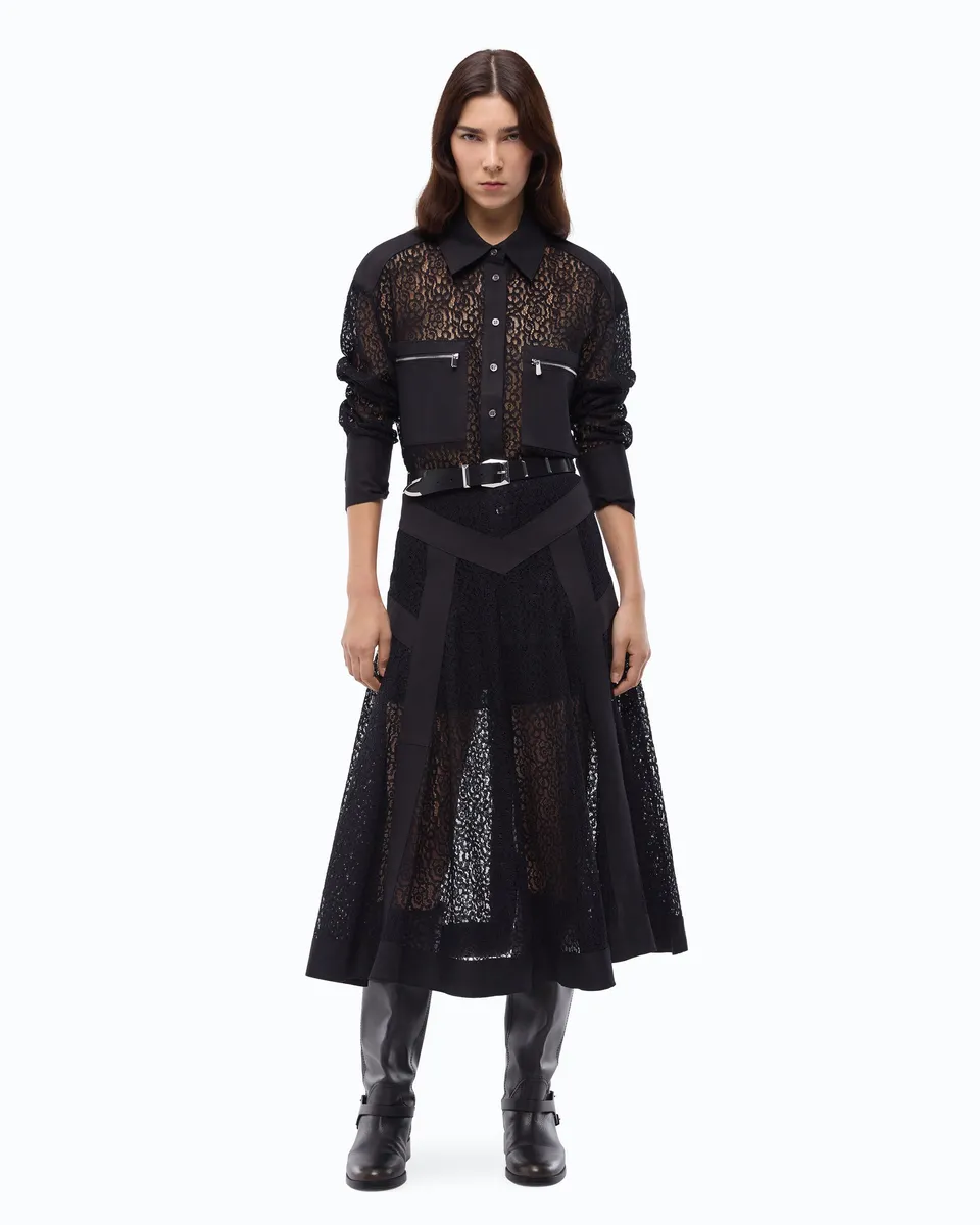 Pinko Sagrantino Skirt spódnica midi czarna